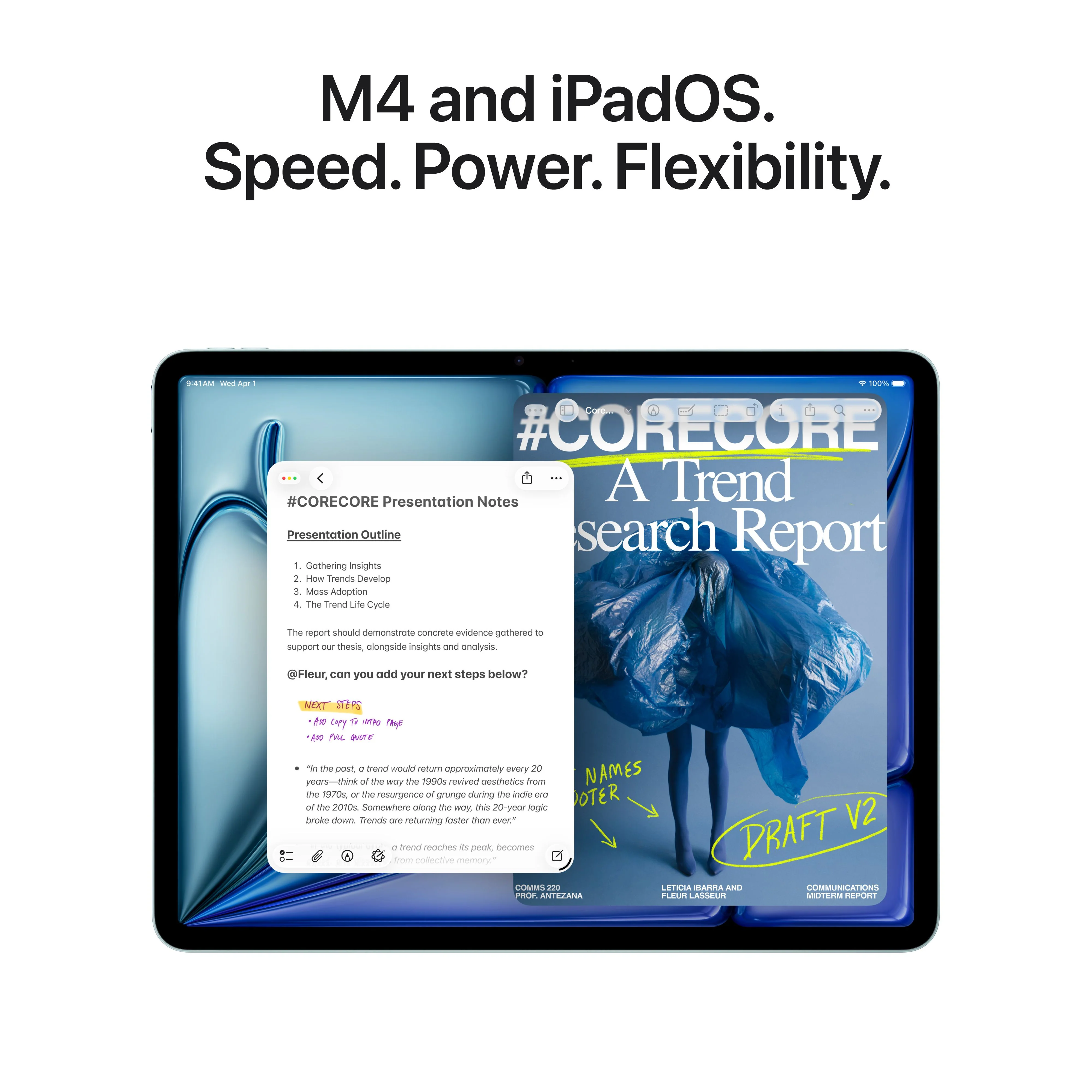 iPad Air 13-tommer Wi-Fi 512GB - Blå (M4) - Image 4