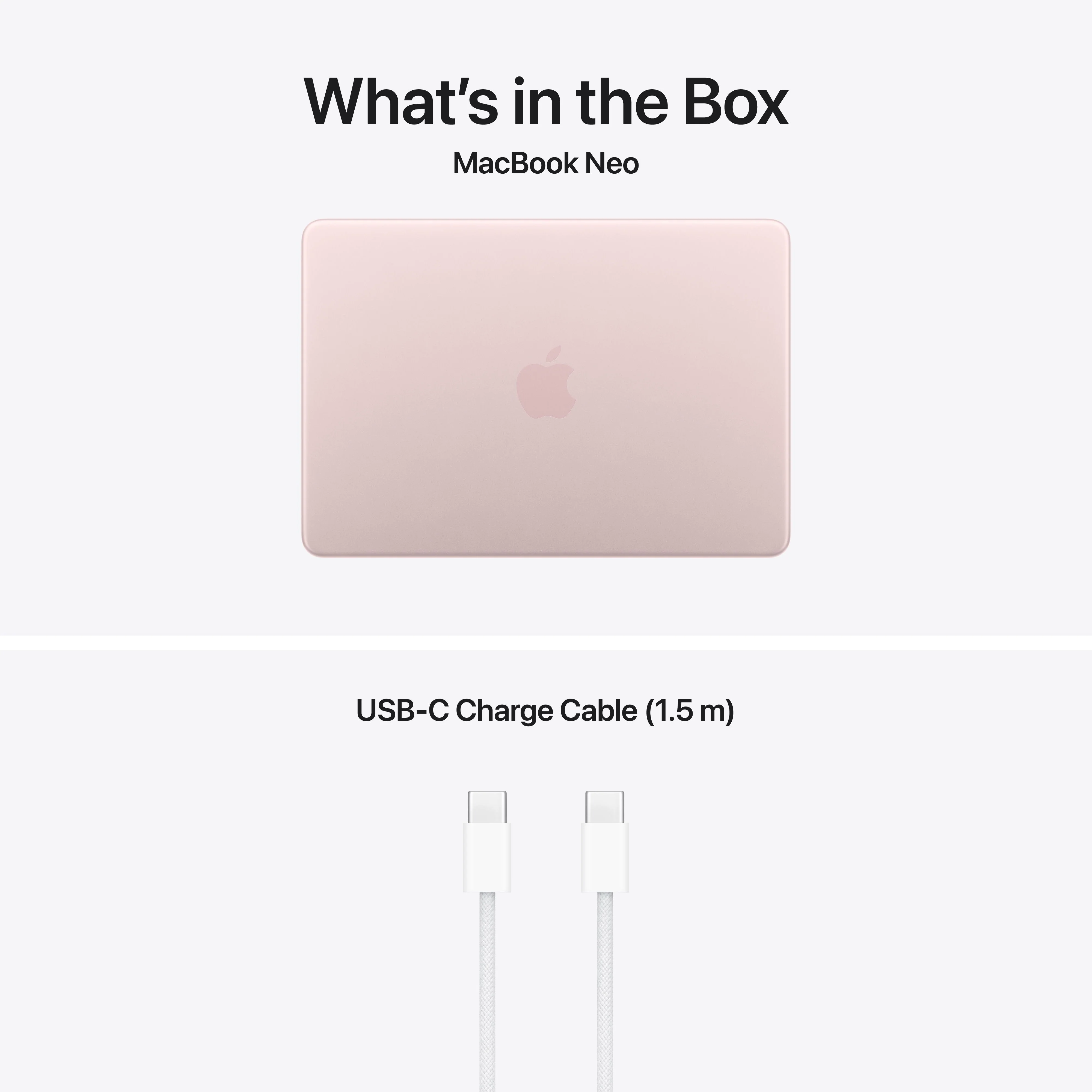 MacBook Neo 512GB SSD Magic Keyboard med Touch ID - Svak rosa - Image 10