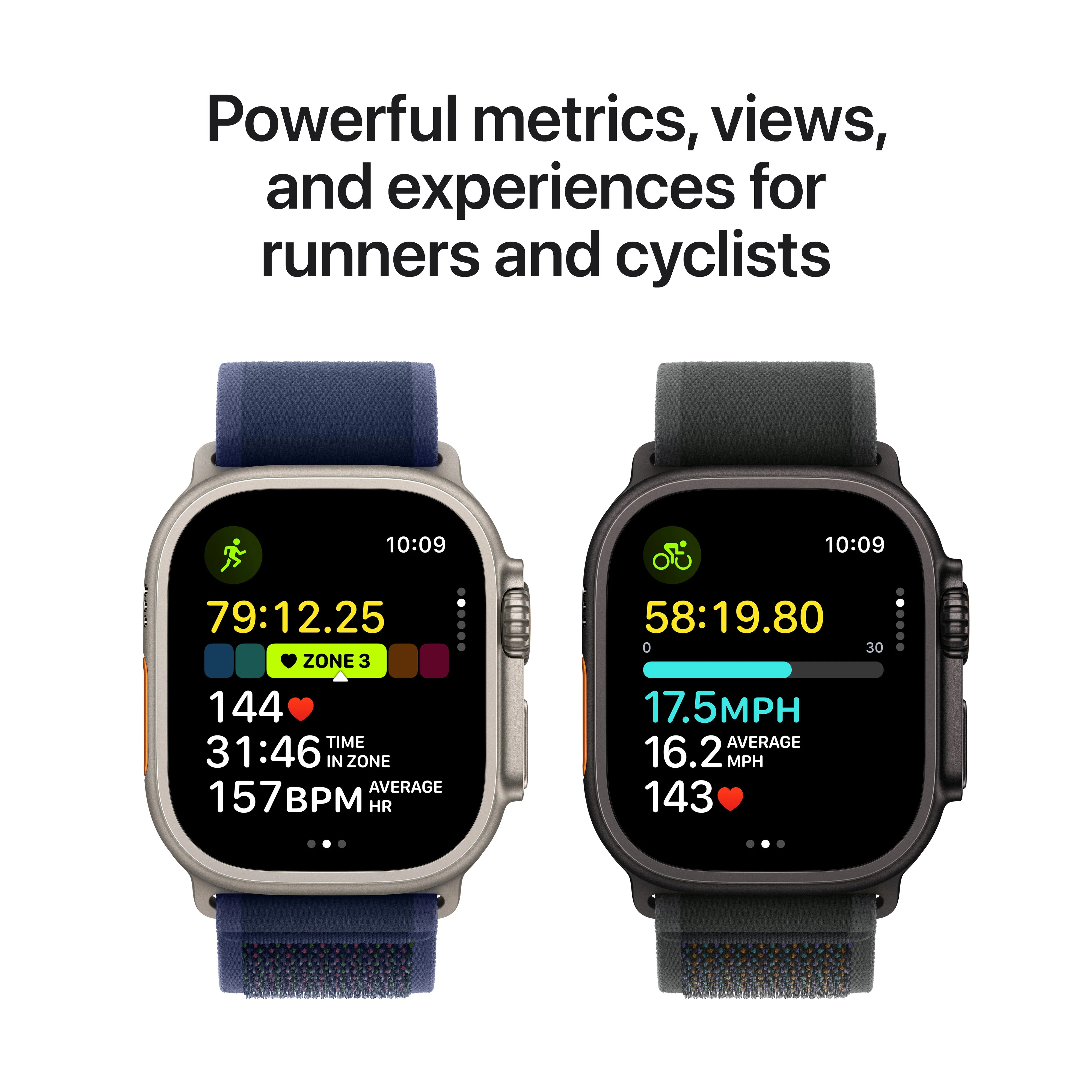 Apple Watch Ultra 2 GPS + Cellular 49mm Black Titanium Case with Dark Green Alpine Loop - M - Image 4