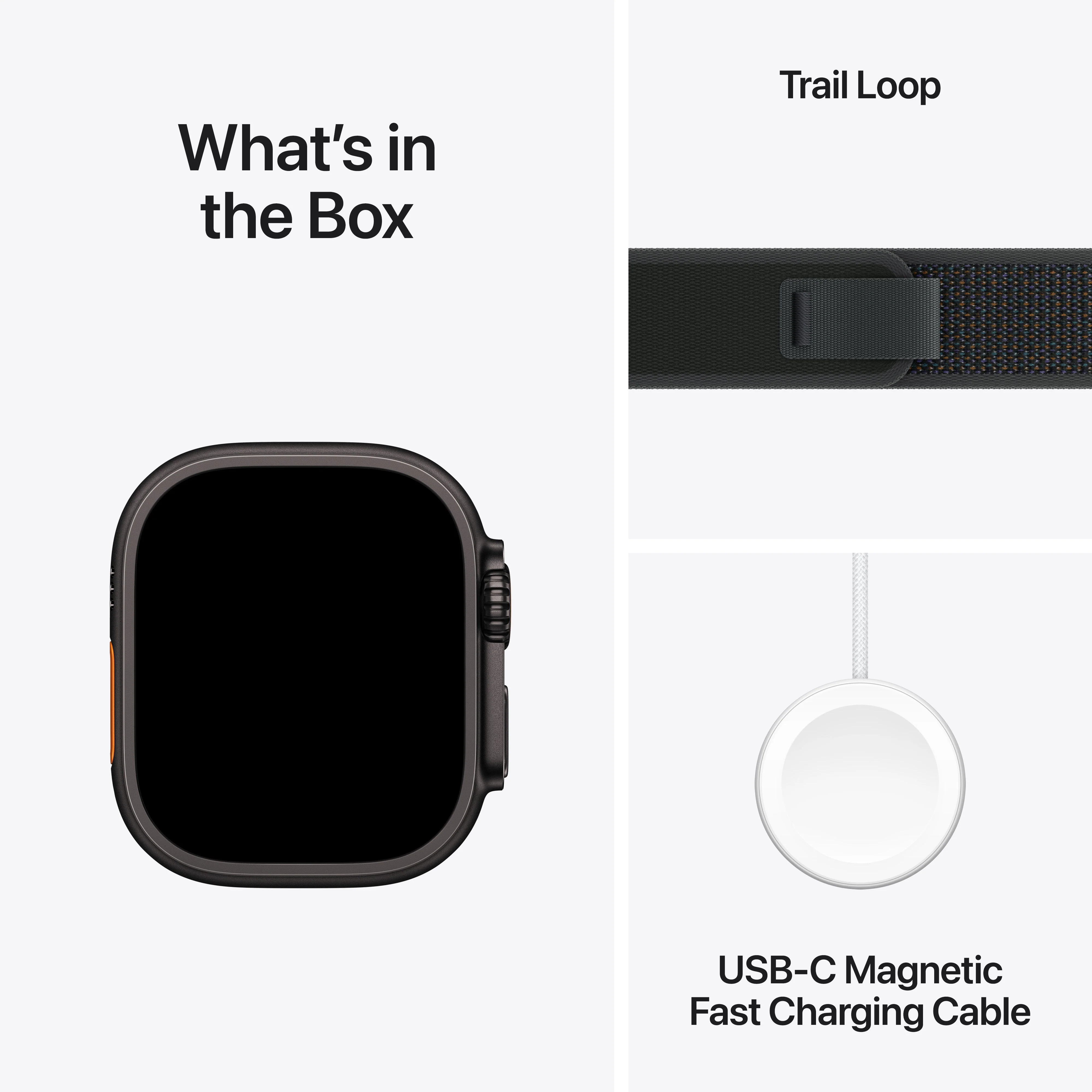 Apple Watch Ultra 2 GPS + Cellular 49mm Black Titanium Case with Black Trail Loop - M/L - Image 9