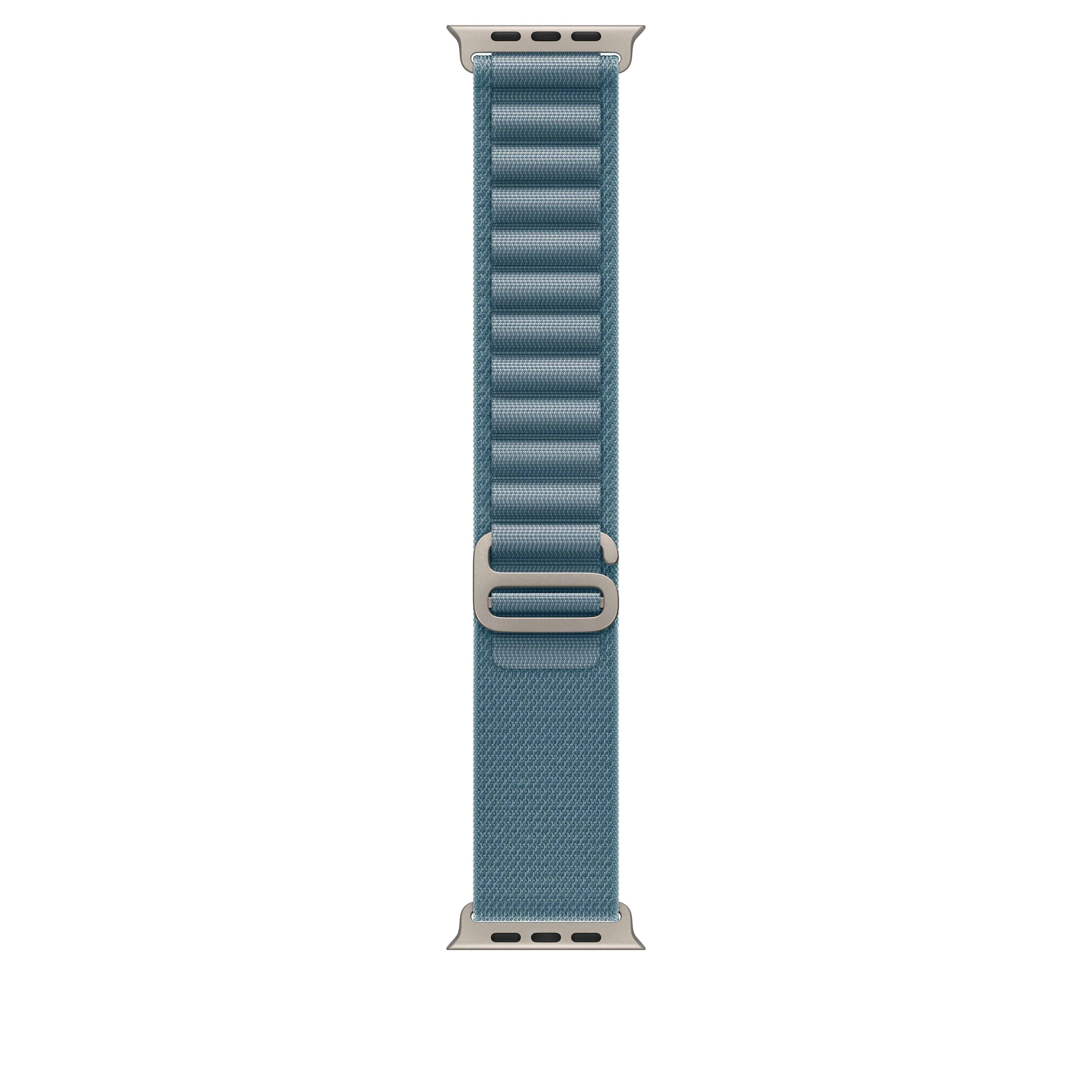 49/46 mm Light Blue Alpine Loop - Medium - Natural Titanium Finish
