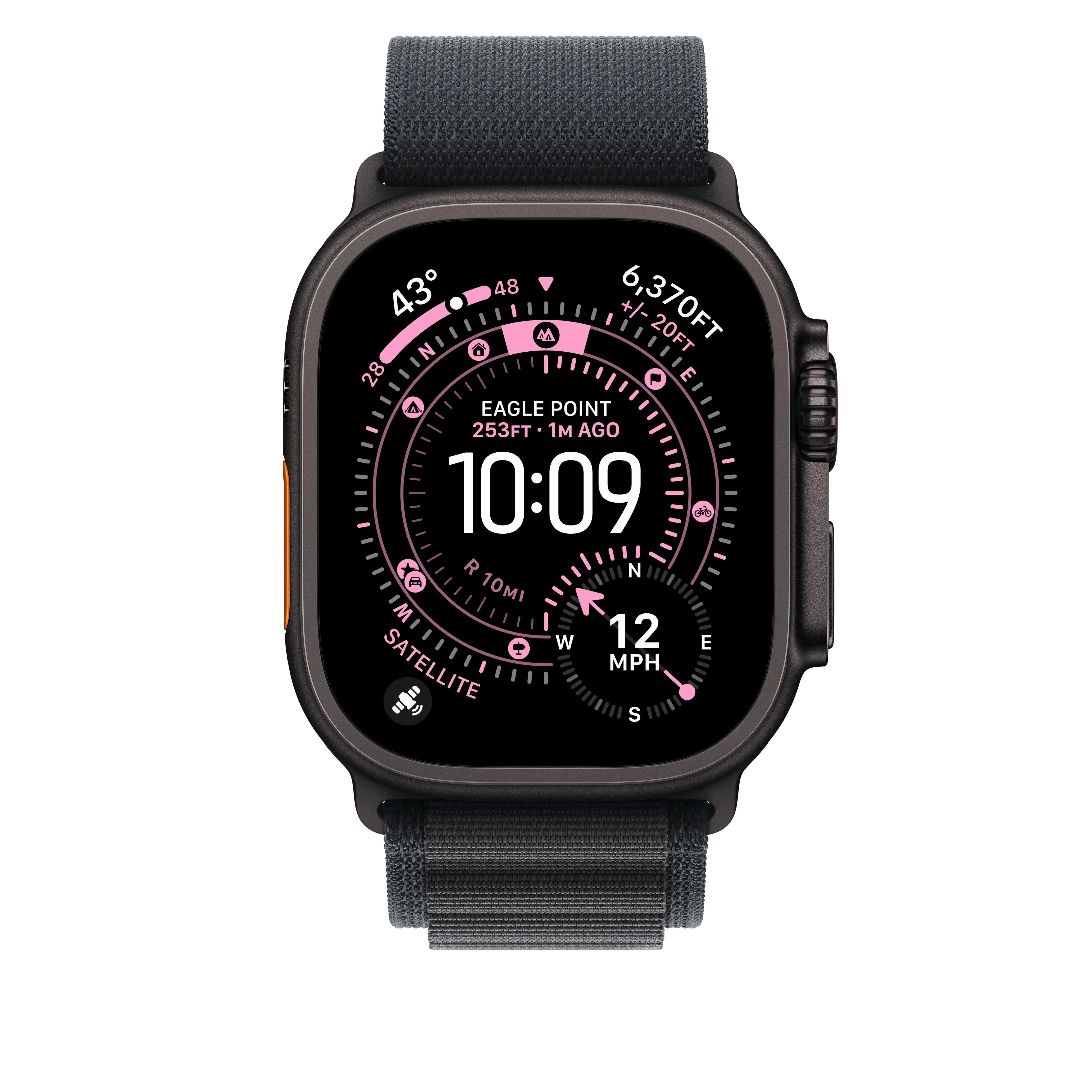 49/46 mm Black Alpine Loop - Medium - Black Titanium Finish - Image 3