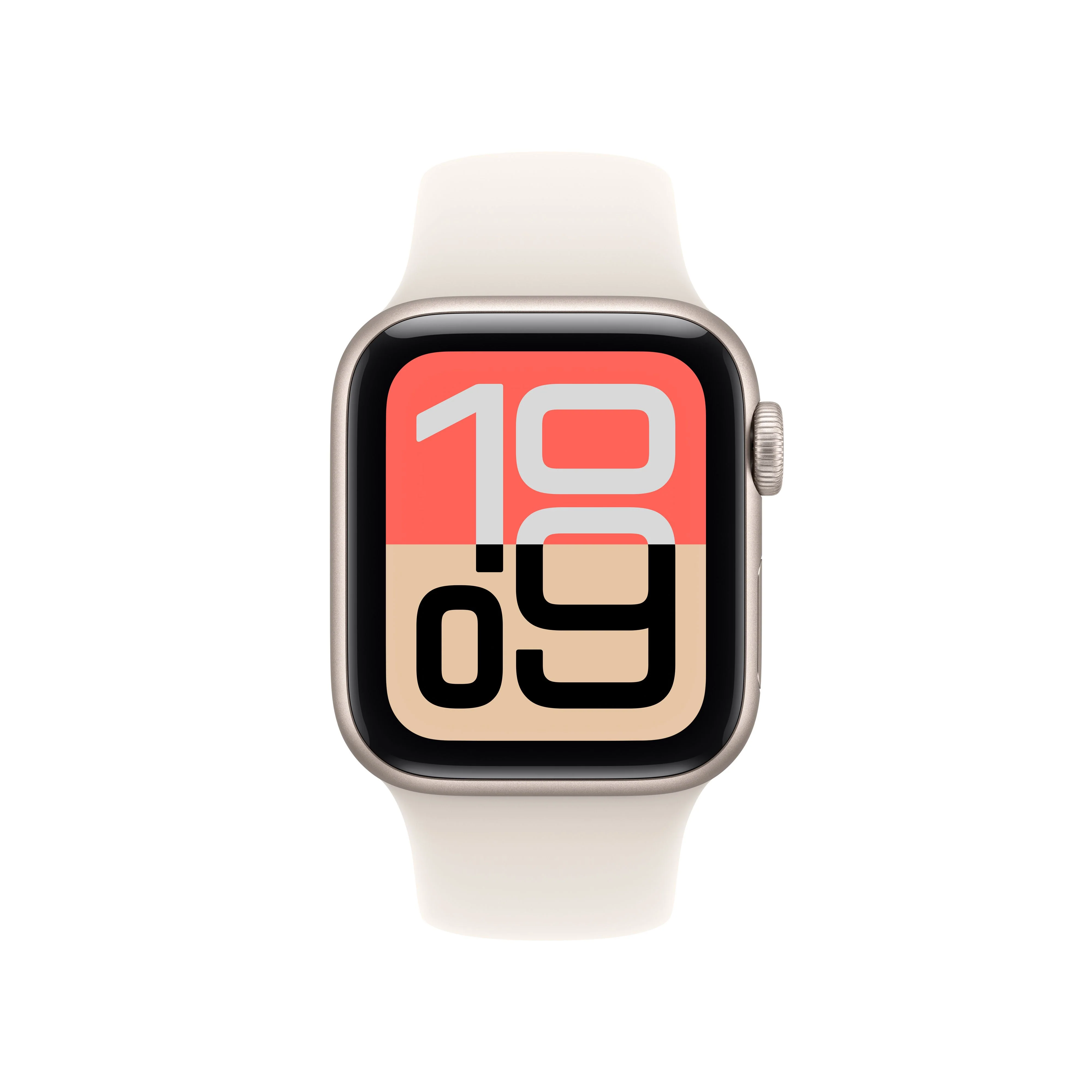 Apple Watch SE 3 GPS 40mm Starlight Aluminium Case with Starlight Sport Band - S/M - Image 2