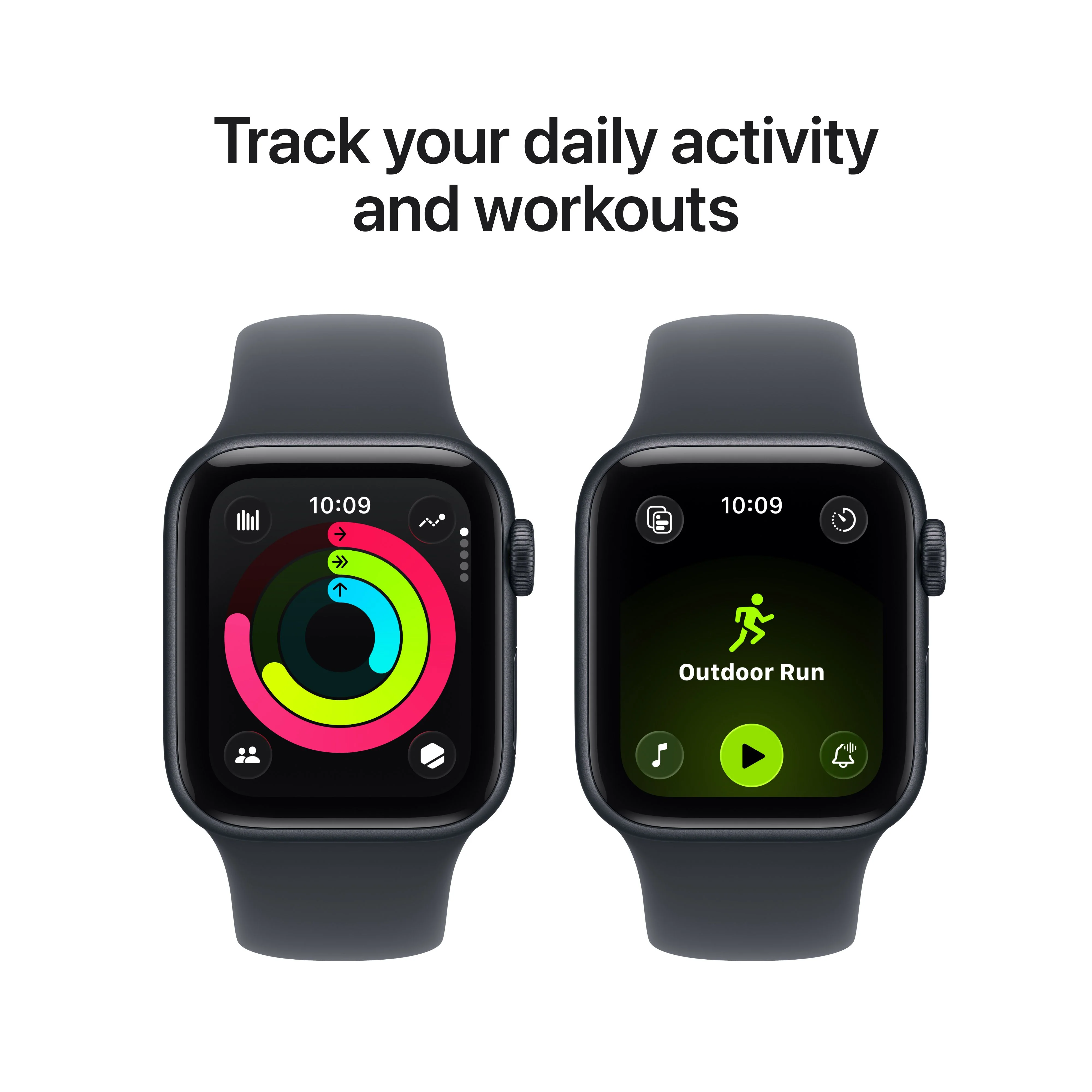Apple Watch SE 3 GPS + Cellular 40mm Midnight Aluminium Case with Midnight Sport Band - S/M - Image 6