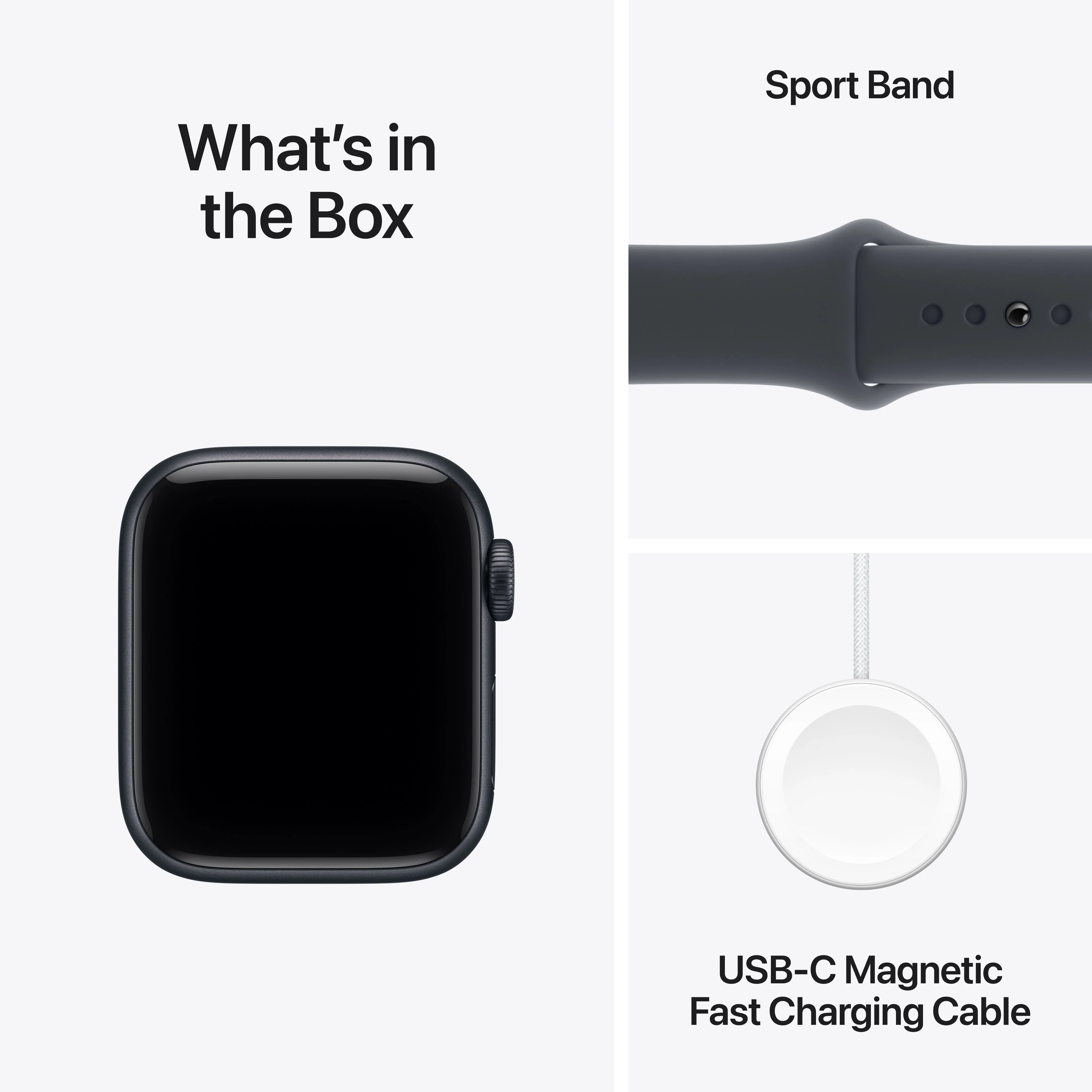 Apple Watch SE 3 GPS + Cellular 40mm Midnight Aluminium Case with Midnight Sport Band - S/M - Image 8