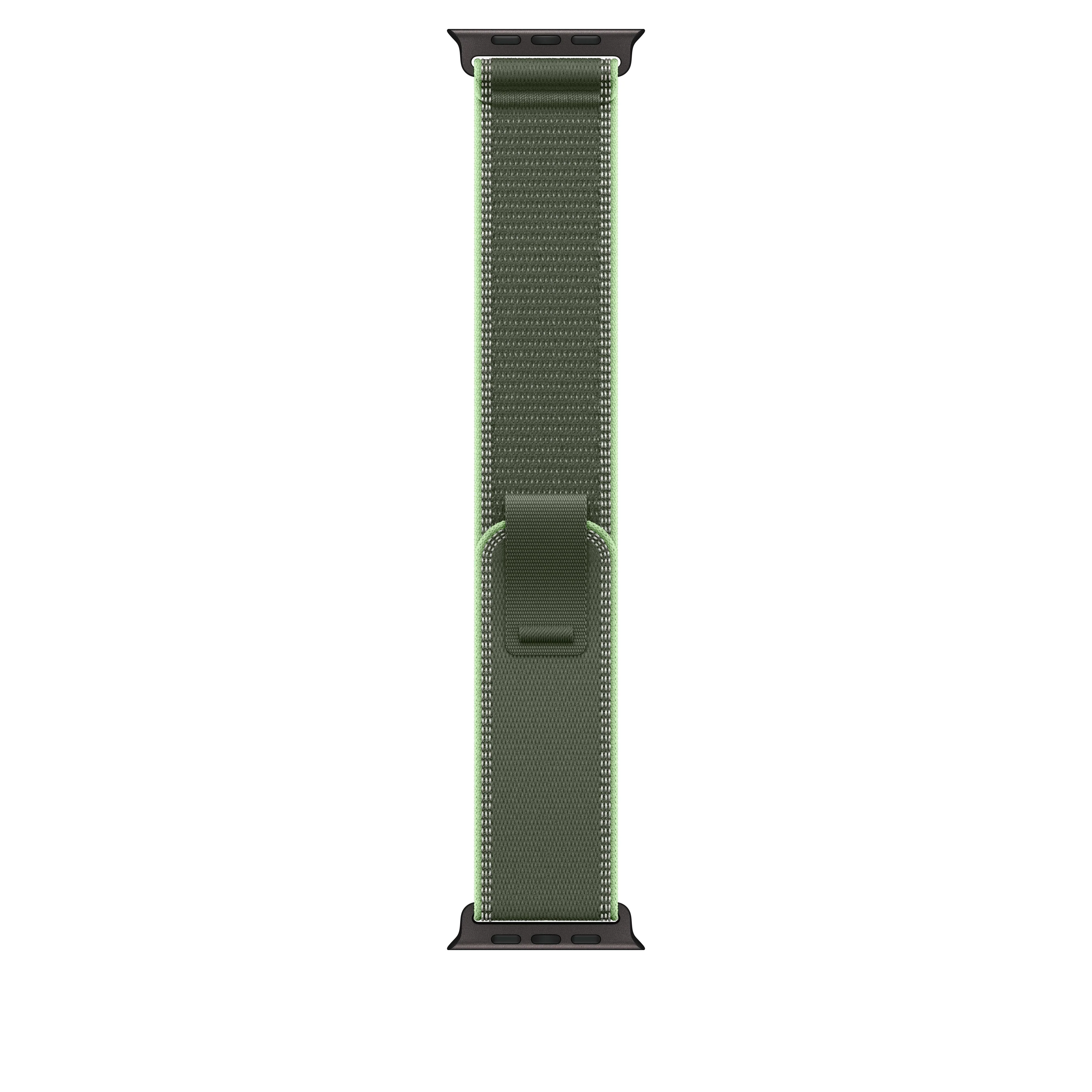 49/46 mm Green/Neon Trail Loop - S/M - Black Titanium Finish