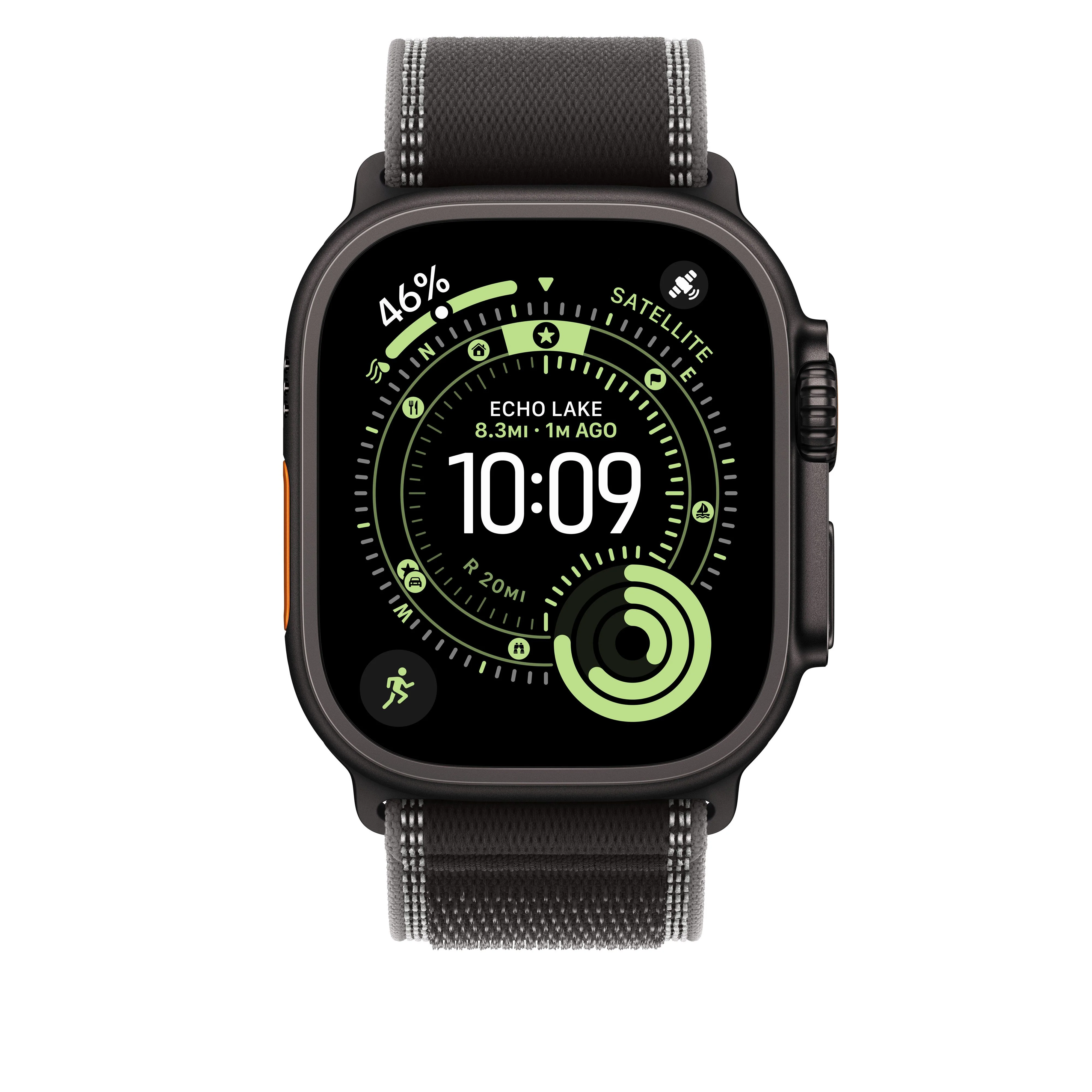 49/46 mm Black/Charcoal Trail Loop - S/M - Black Titanium Finish - Image 3