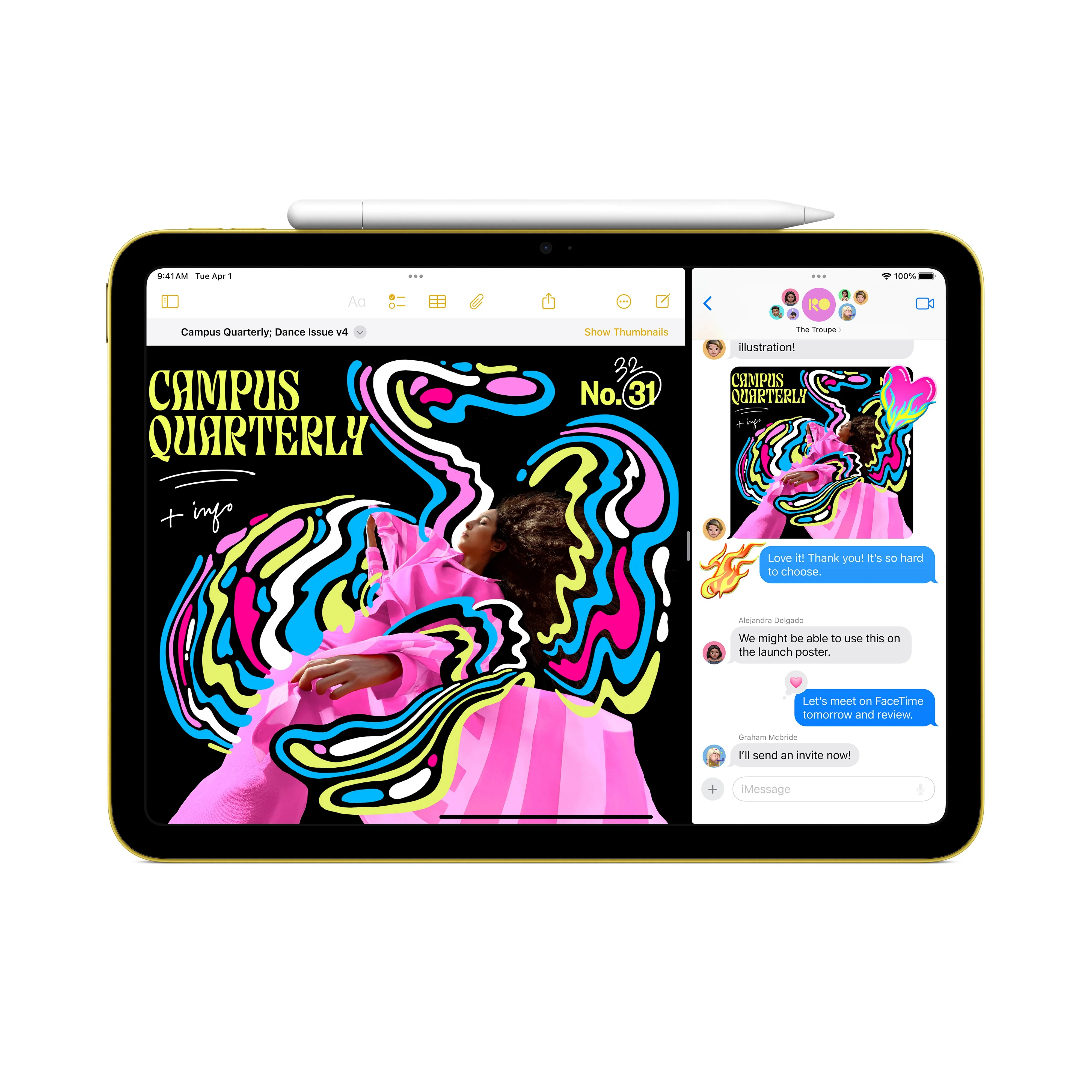 iPad Wi-Fi + Cellular 256GB - Rosa (A16) - Image 4