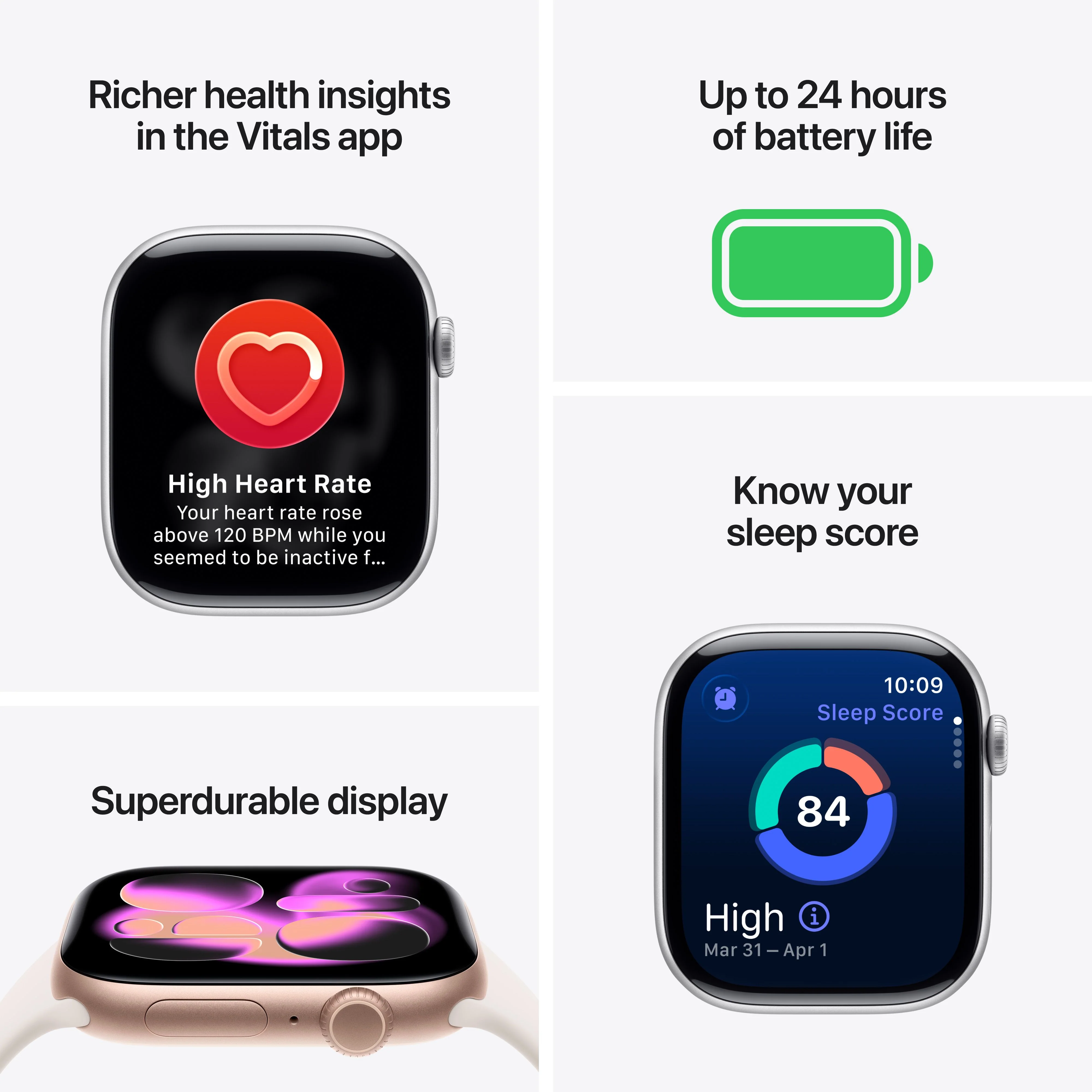 Apple Watch Series 11 GPS 42mm Jet Black Aluminium Case with Black Sport Band - M/L - Image 3
