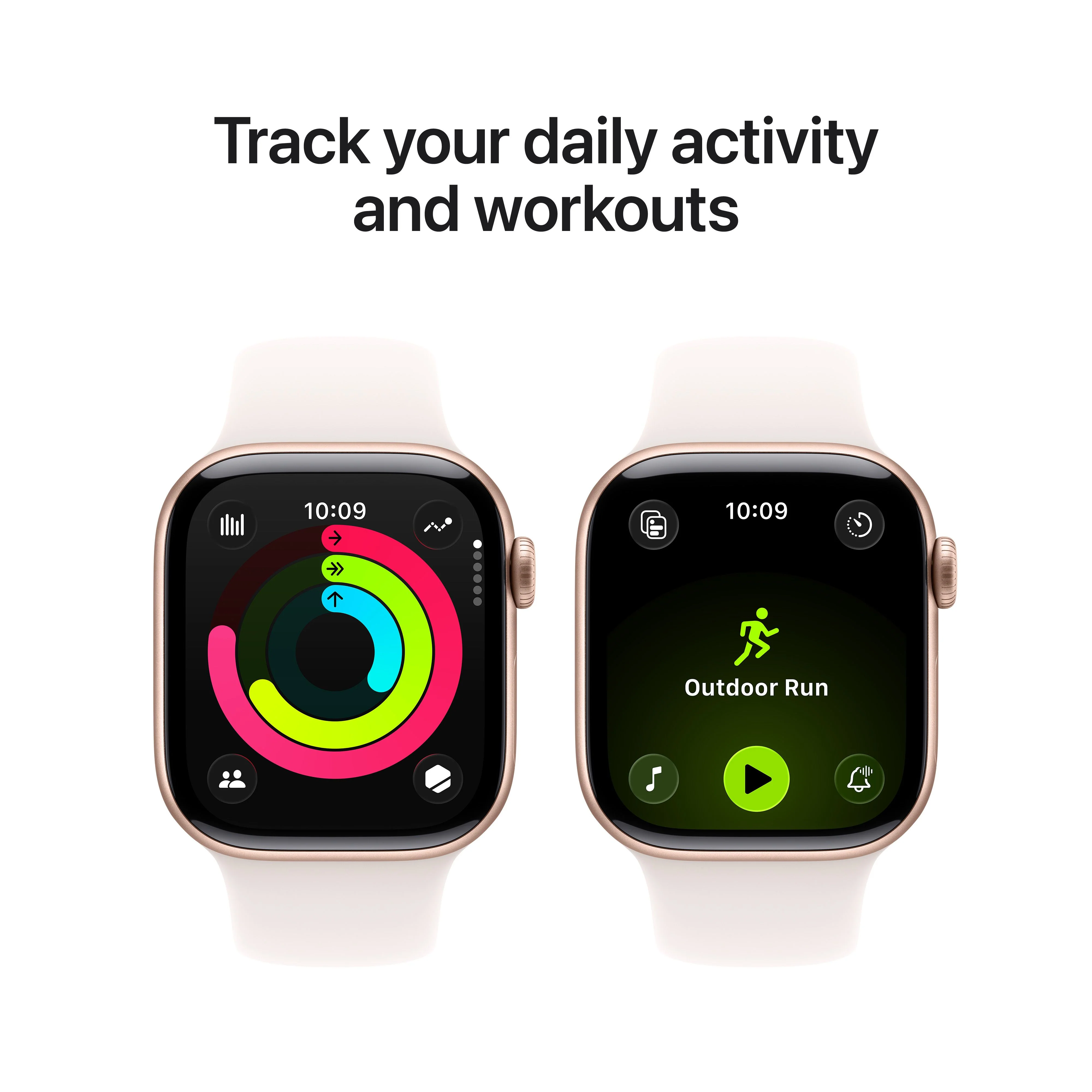 Apple Watch Series 11 GPS 42mm Rose Gold Aluminium Case with Light Blush Sport Band - S/M - Image 4