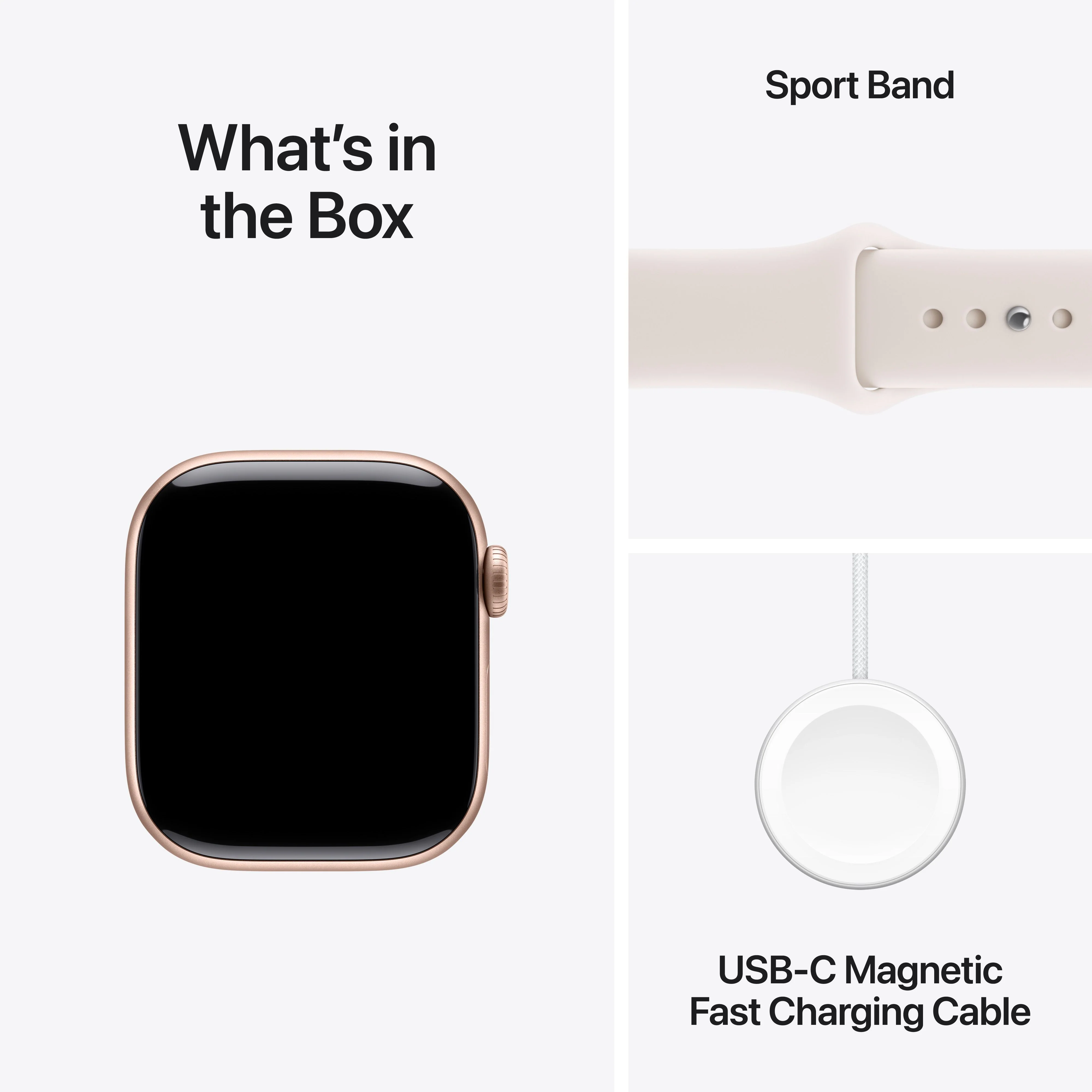 Apple Watch Series 11 GPS 42mm Rose Gold Aluminium Case with Light Blush Sport Band - S/M - Image 8