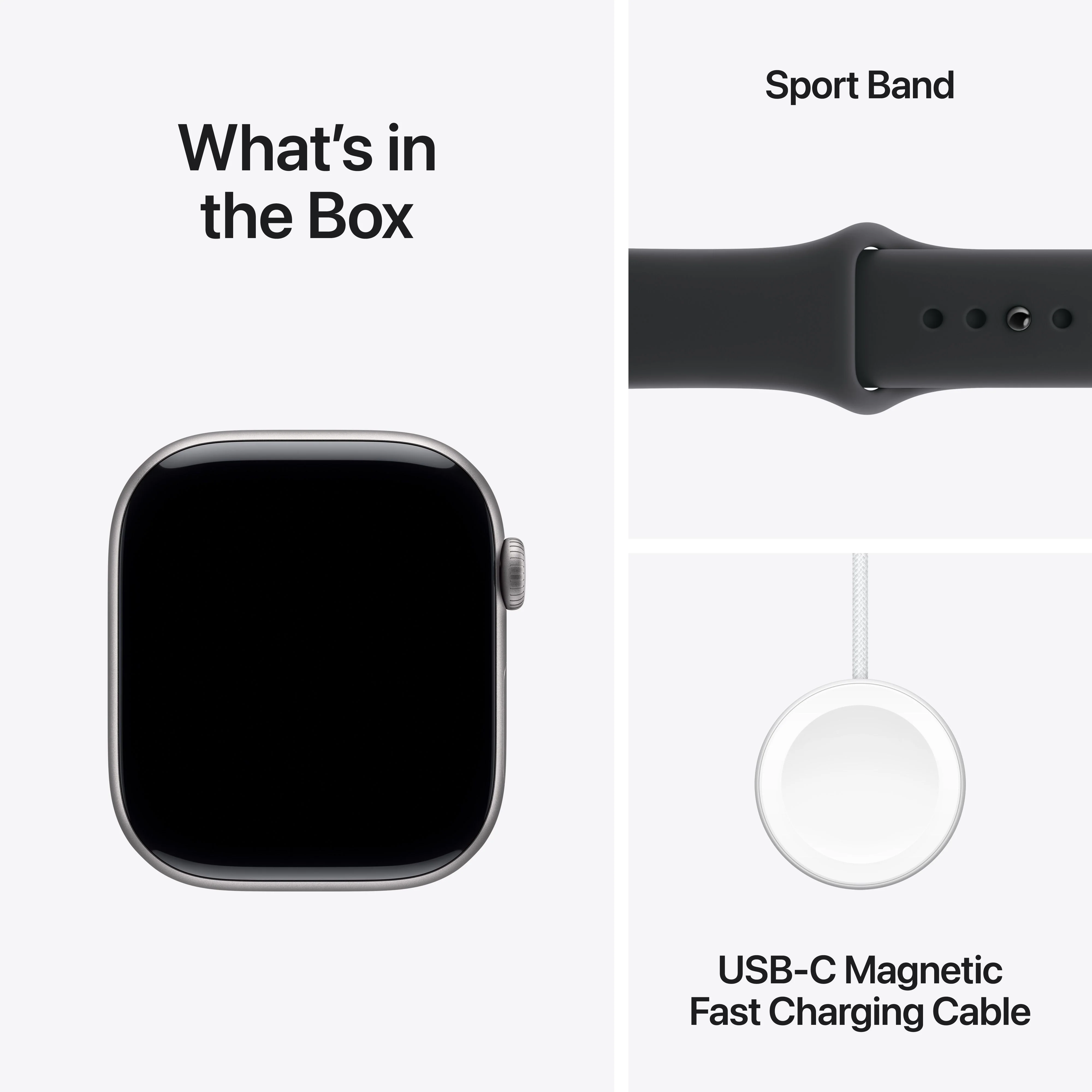 Apple Watch Series 11 GPS 46mm Space Grey Aluminium Case with Black Sport Band - S/M - Image 8