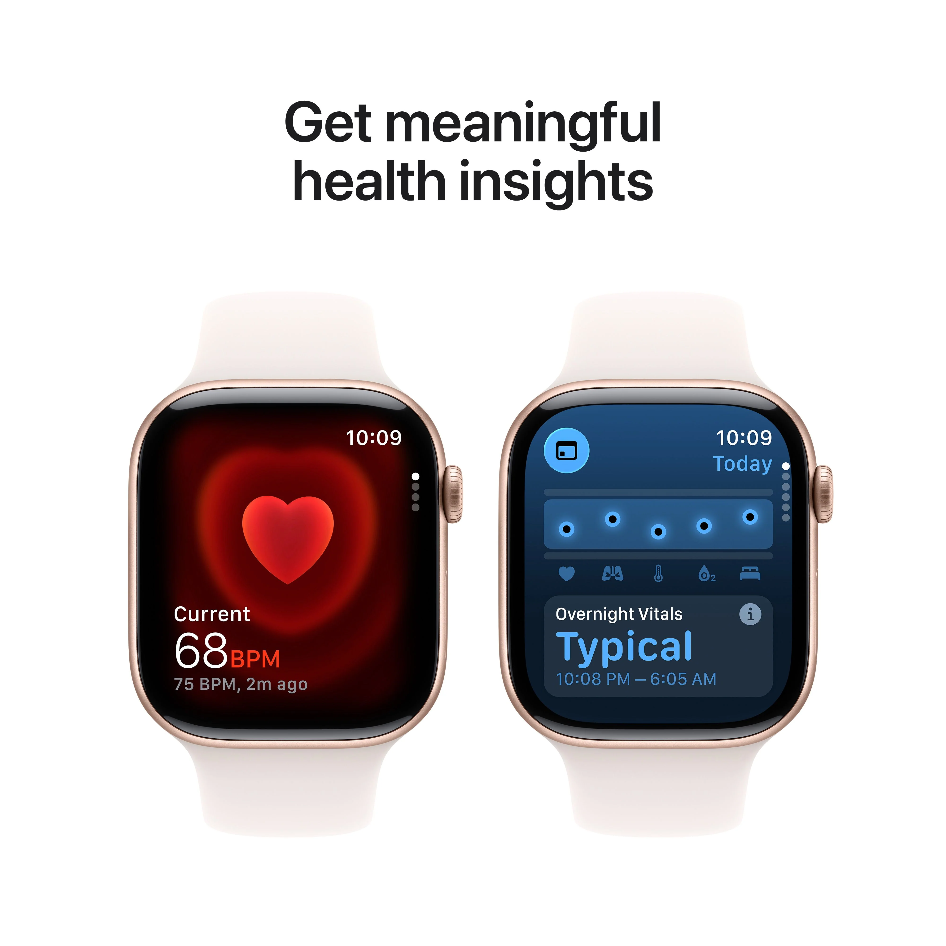 Apple Watch Series 11 GPS 46mm Rose Gold Aluminium Case with Light Blush Sport Band - M/L - Image 5