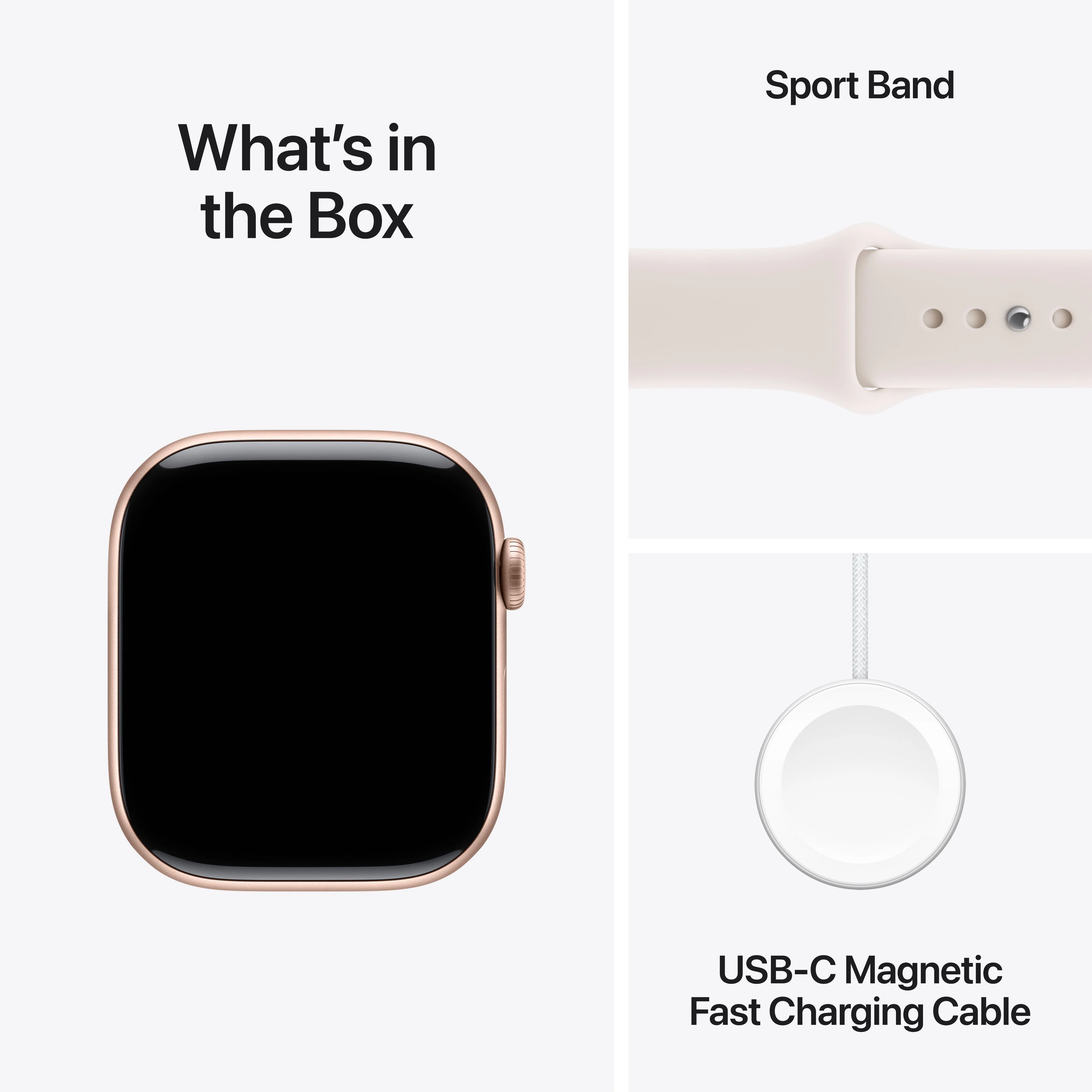 Apple Watch Series 11 GPS 46mm Rose Gold Aluminium Case with Light Blush Sport Band - M/L - Image 8