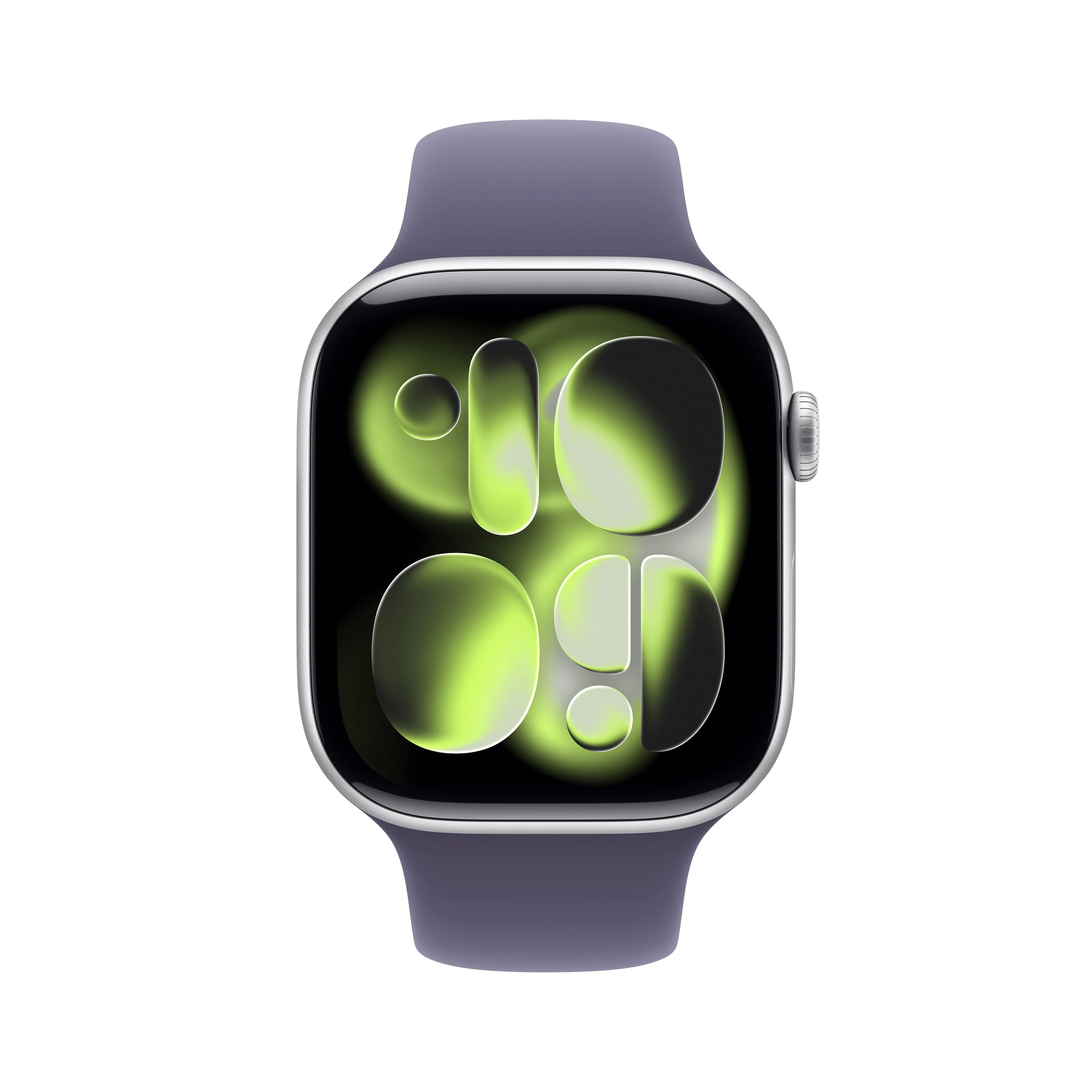 Apple Watch Series 11 GPS 46mm Silver Aluminium Case with Purple Fog Sport Band - S/M - Image 2