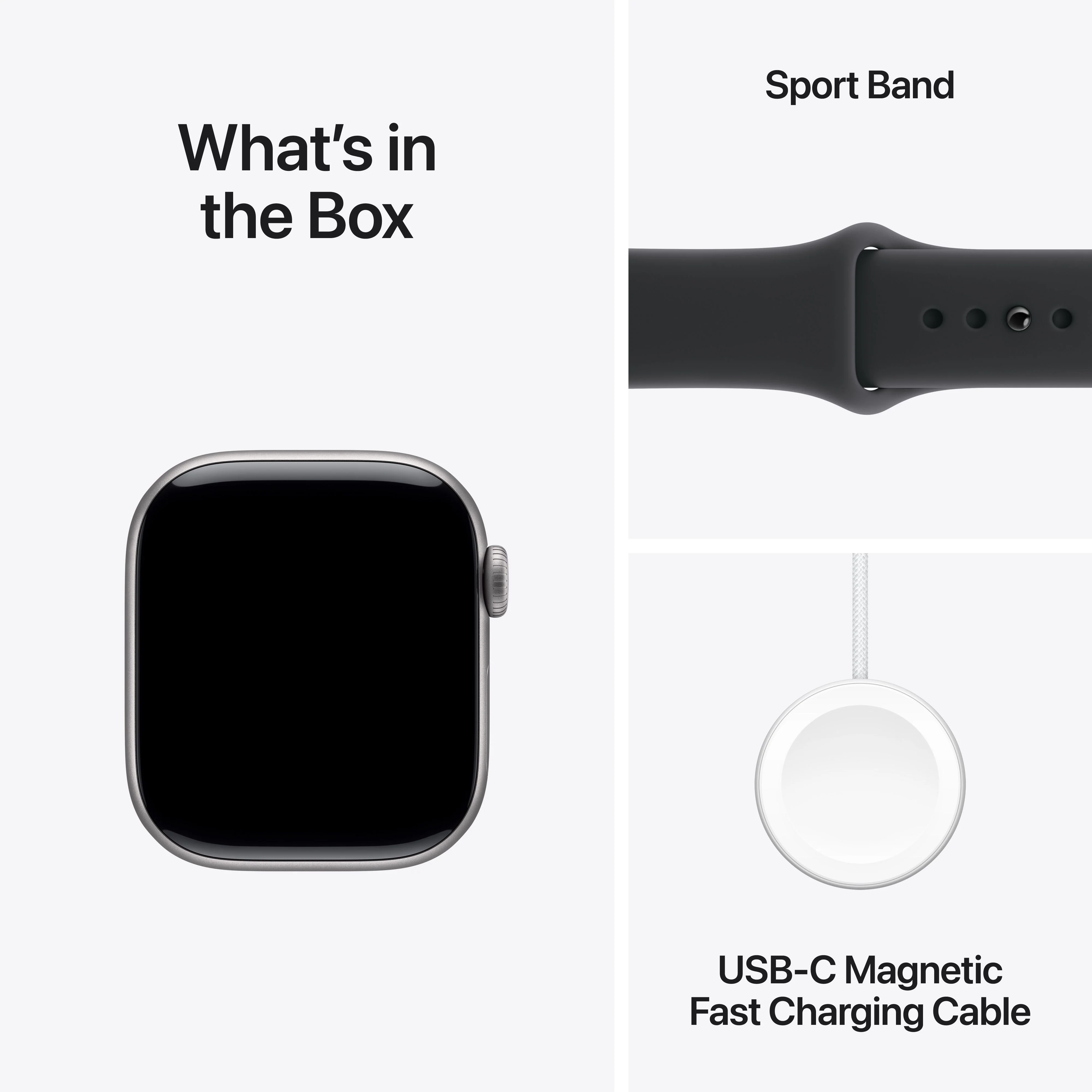 Apple Watch Series 11 GPS + Cellular 42mm Space Grey Aluminium Case with Black Sport Band - S/M - Image 8