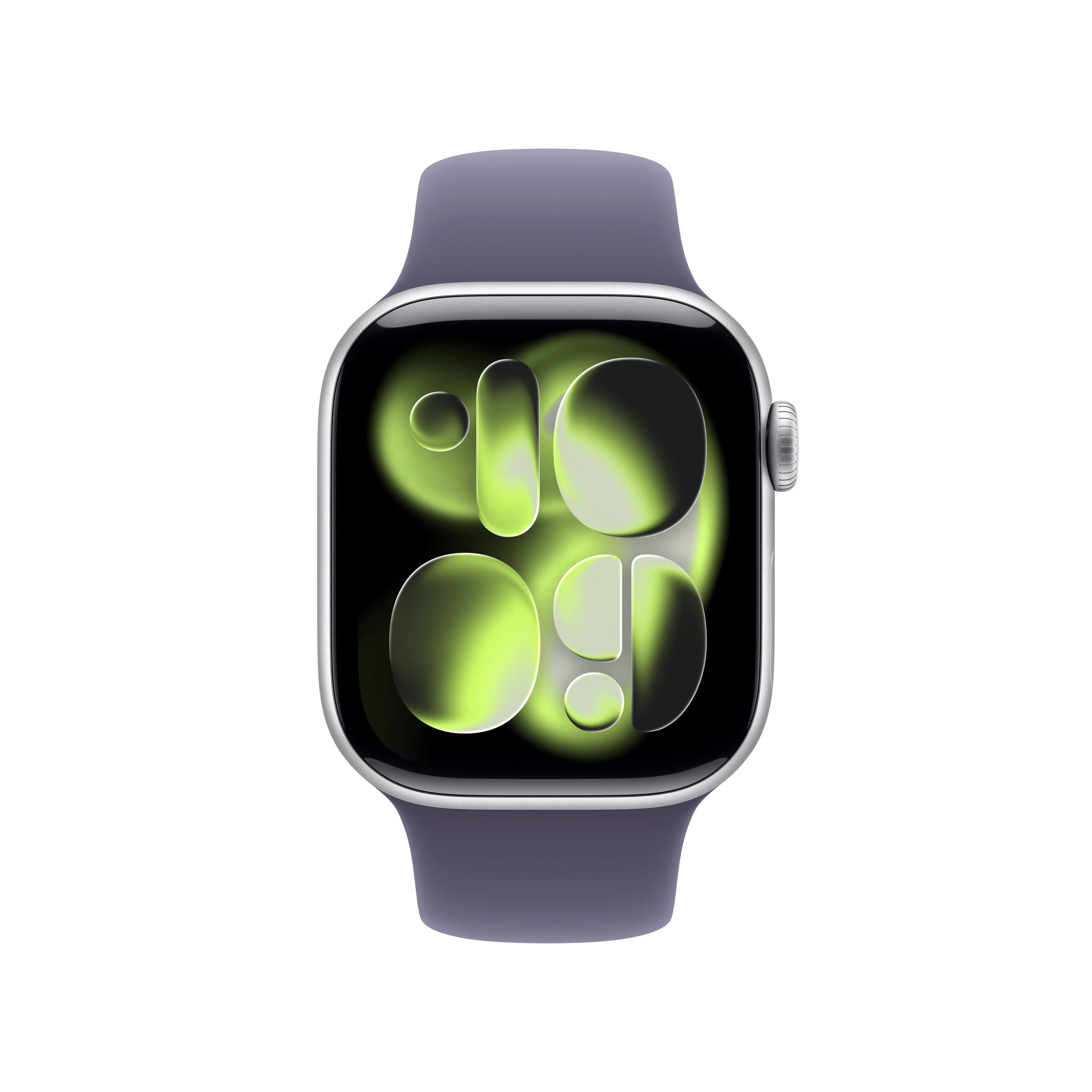 Apple Watch Series 11 GPS + Cellular 42mm Silver Aluminium Case with Purple Fog Sport Band - S/M - Image 2
