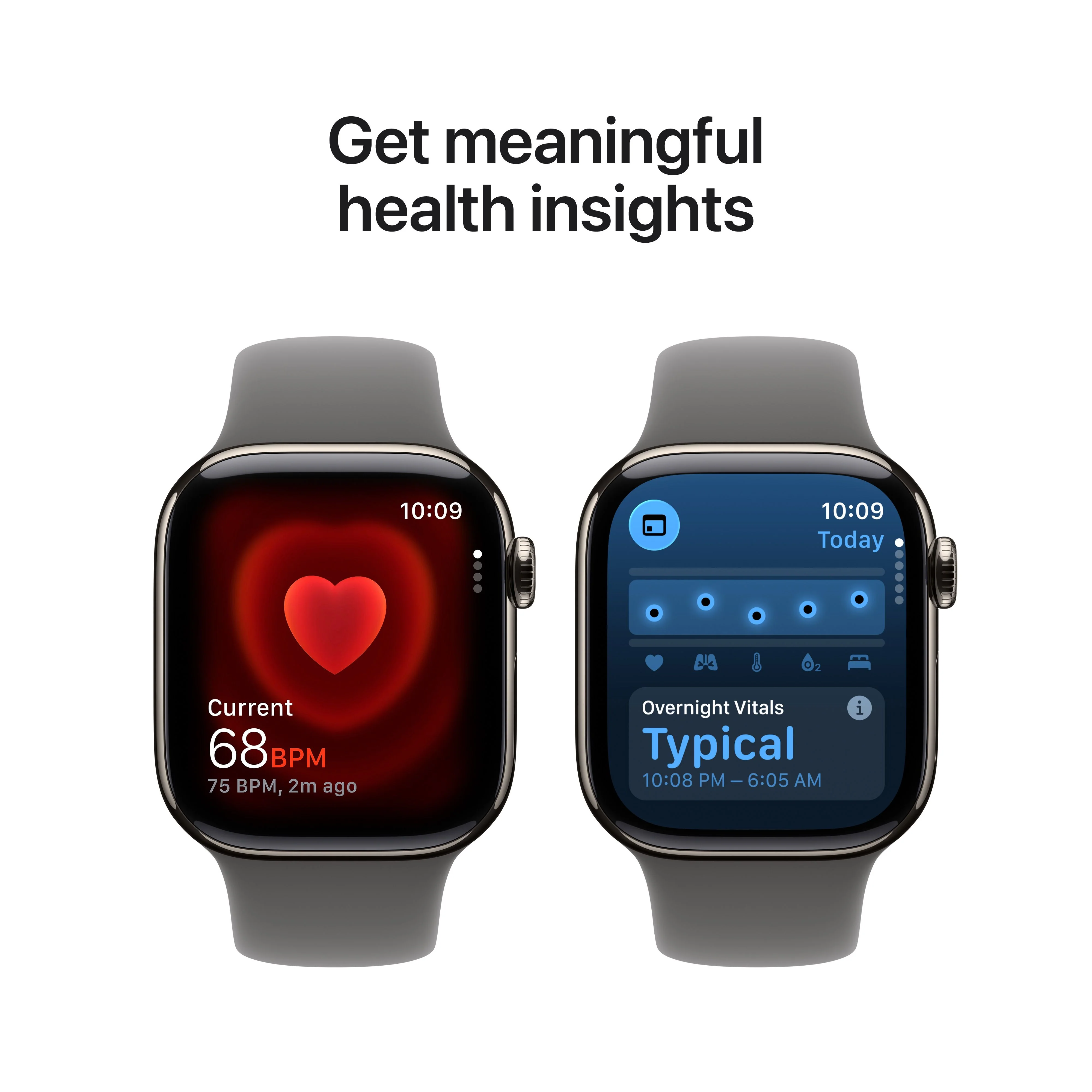 Apple Watch Series 11 GPS + Cellular 42mm Natural Titanium Case with Stone Grey Sport Band - M/L - Image 5