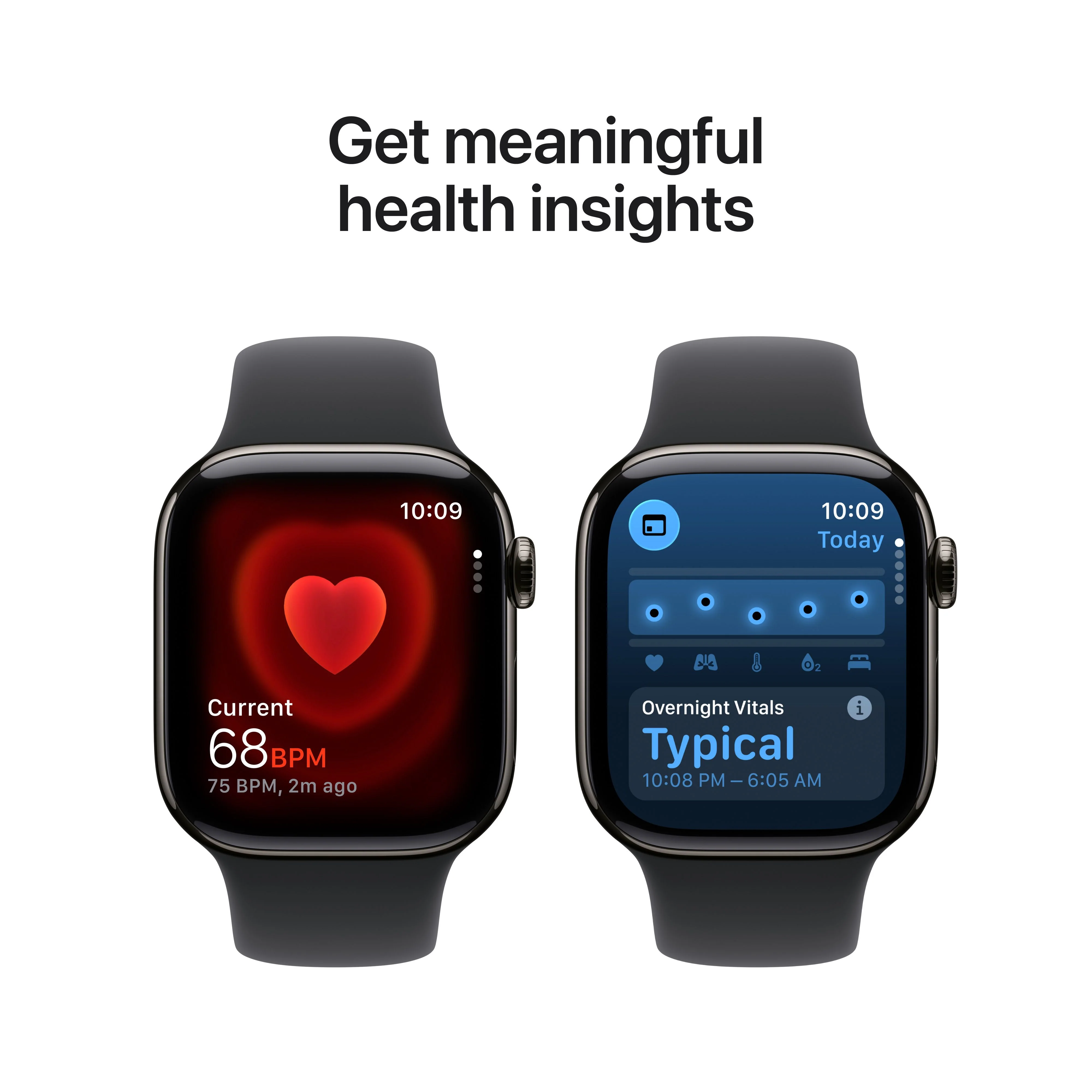 Apple Watch Series 11 GPS + Cellular 42mm Slate Titanium Case with Black Sport Band - M/L - Image 5
