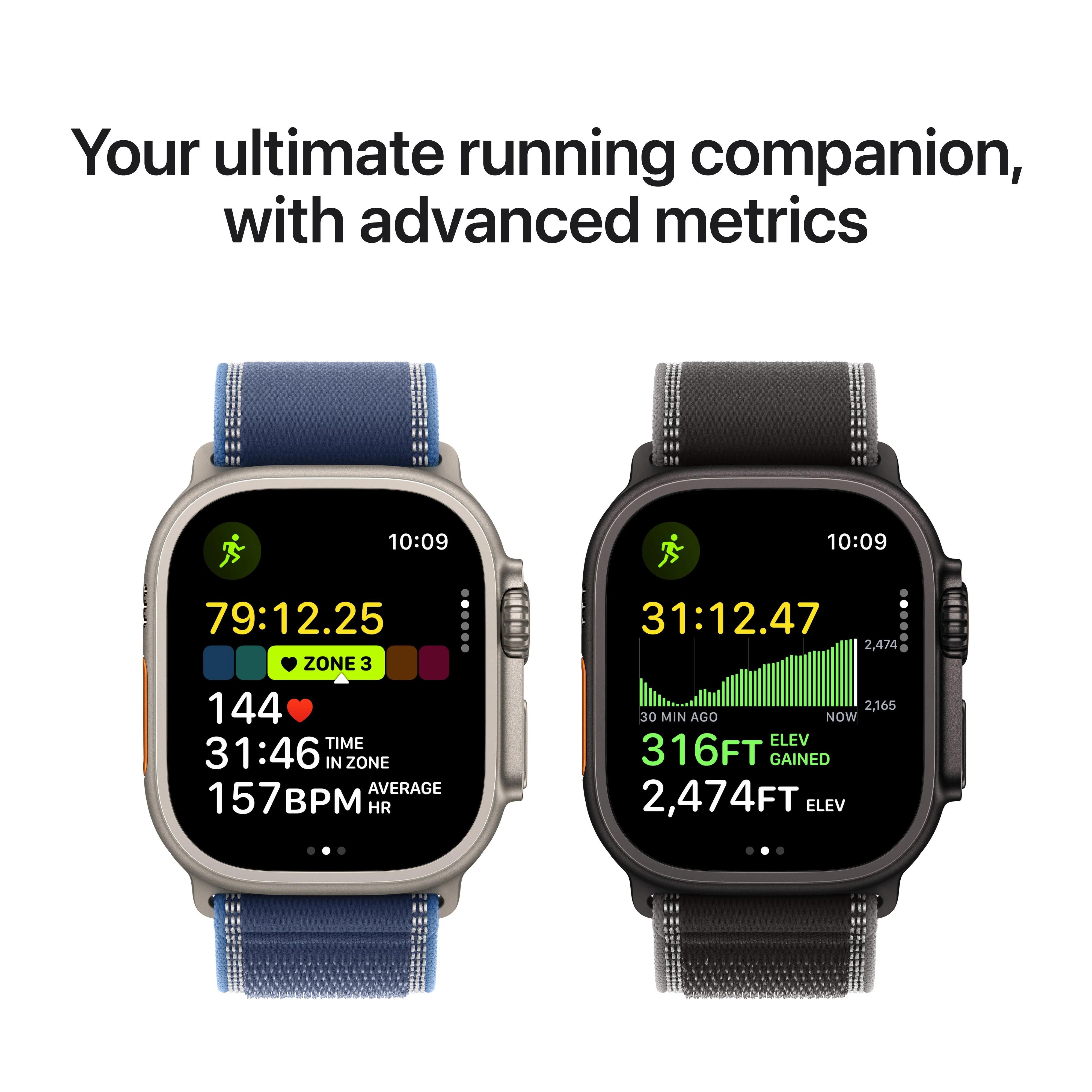 Apple Watch Ultra 3 GPS + Cellular 49mm Naturlig Titanium med Lyseblå Alpine Loop - Medium - Image 4