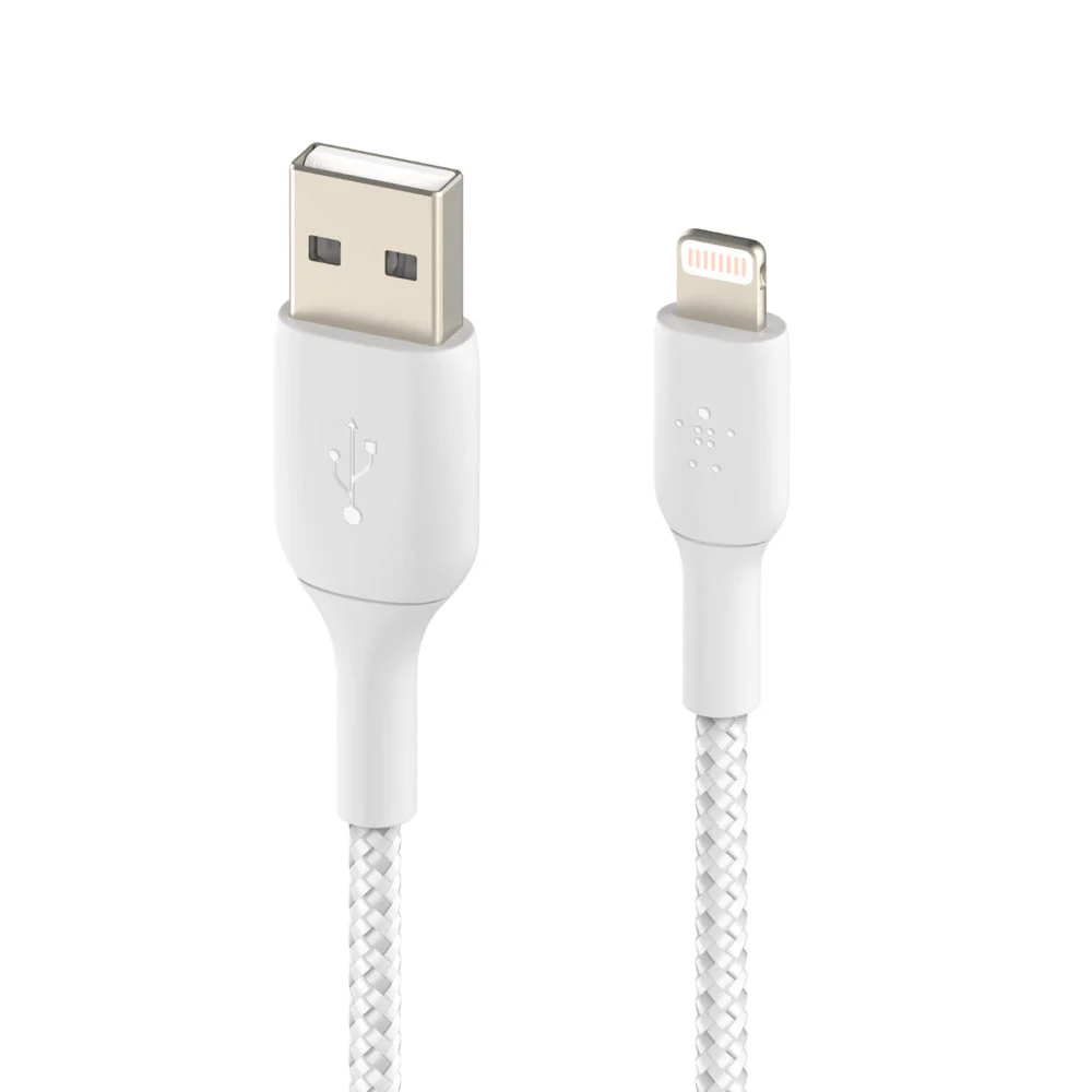 Belkin 2m USB-A til Lightning ladekabel - Hvit - Image 2