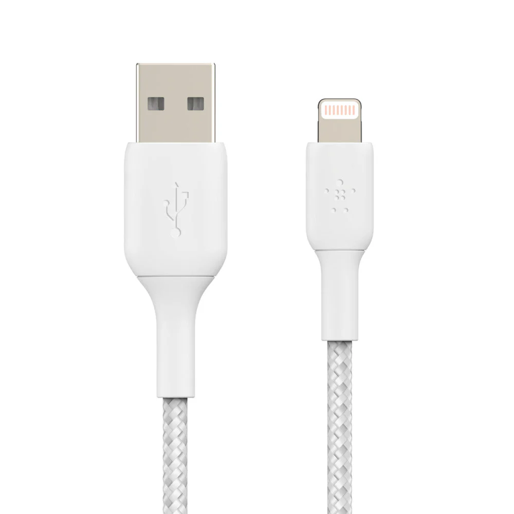 Belkin 2m USB-A til Lightning ladekabel - Hvit - Image 3