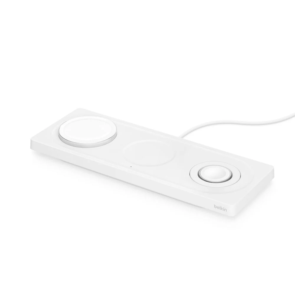 Belkin 3-i-1 MagSafe Trådløs Ladeplate - Hvit - Image 6