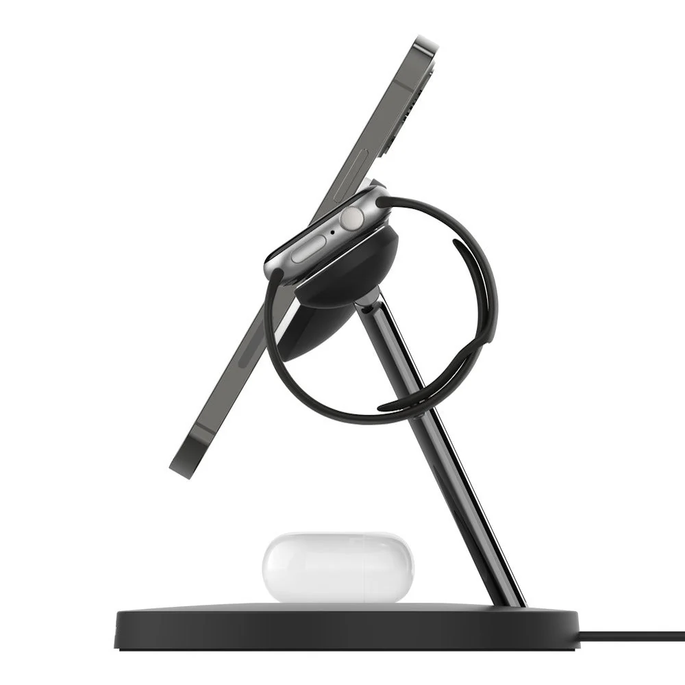 Belkin 3-i-1 MagSafe Trådløs Ladestativ - Svart - Image 4