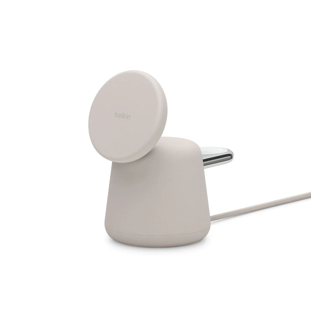 Belkin BOOST↑CHARGE™ Pro 2-i-1 MagSafe Ladestativ - Sand - Image 2