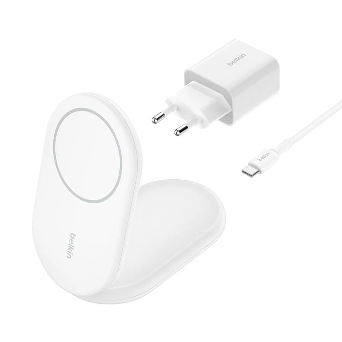 Belkin Qi2 Sammenleggbar Trådløs lader - Hvit - Image 4