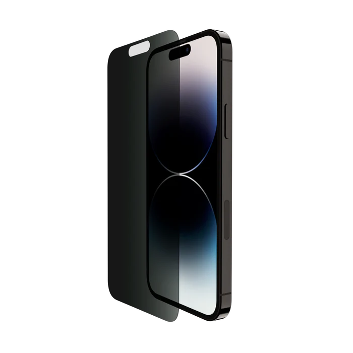 Belkin Tempered Glass Privacy Skjermbeskytter til iPhone 15 Plus/14 Pro Max