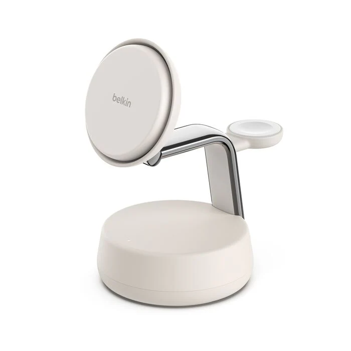 Belkin UltraCharge Pro 3-i-1 Qi2 Ladestativ - Sand - Image 2