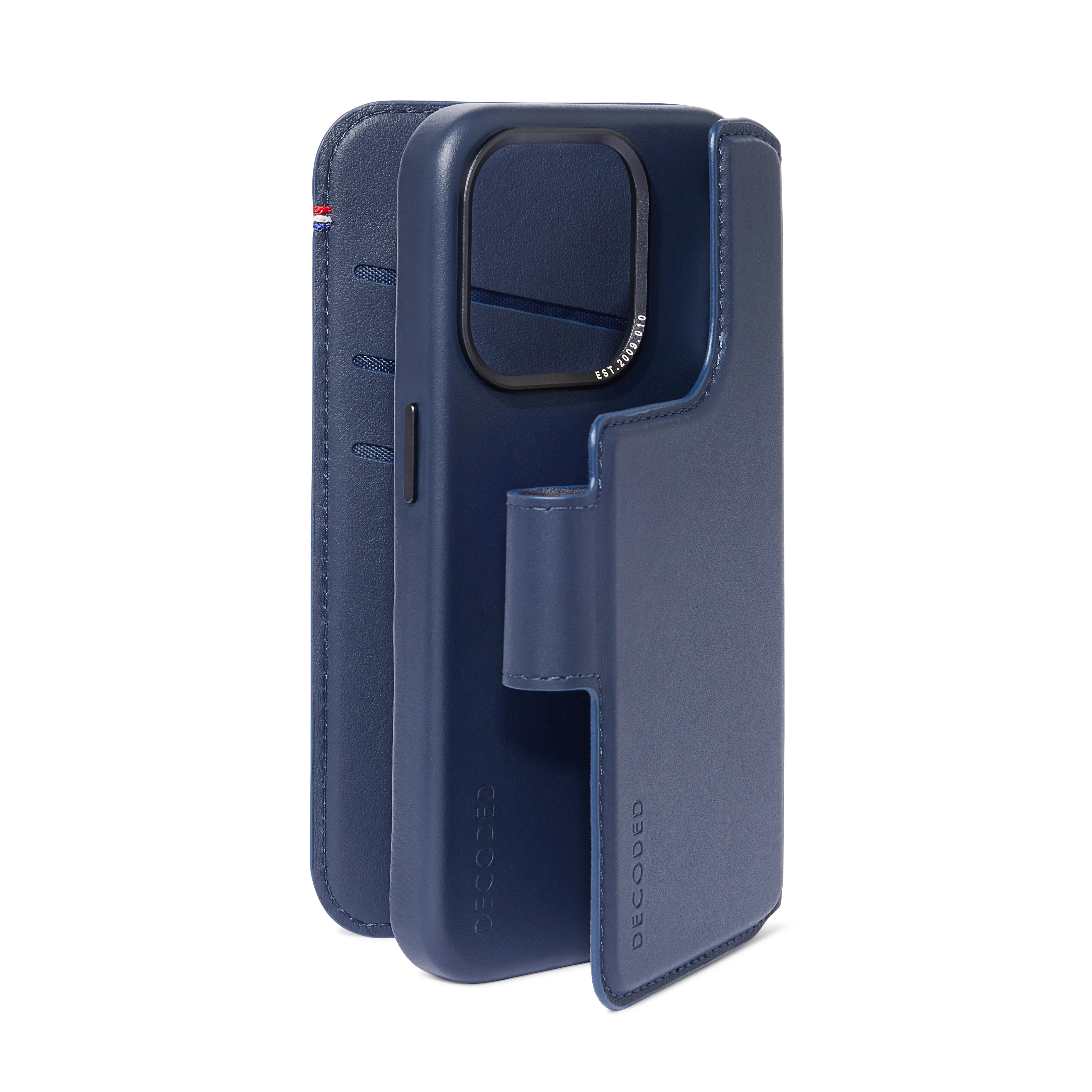 Decoded Lommebokdeksel i skinn med MagSafe til iPhone 15 Pro Max - Navy - Image 2