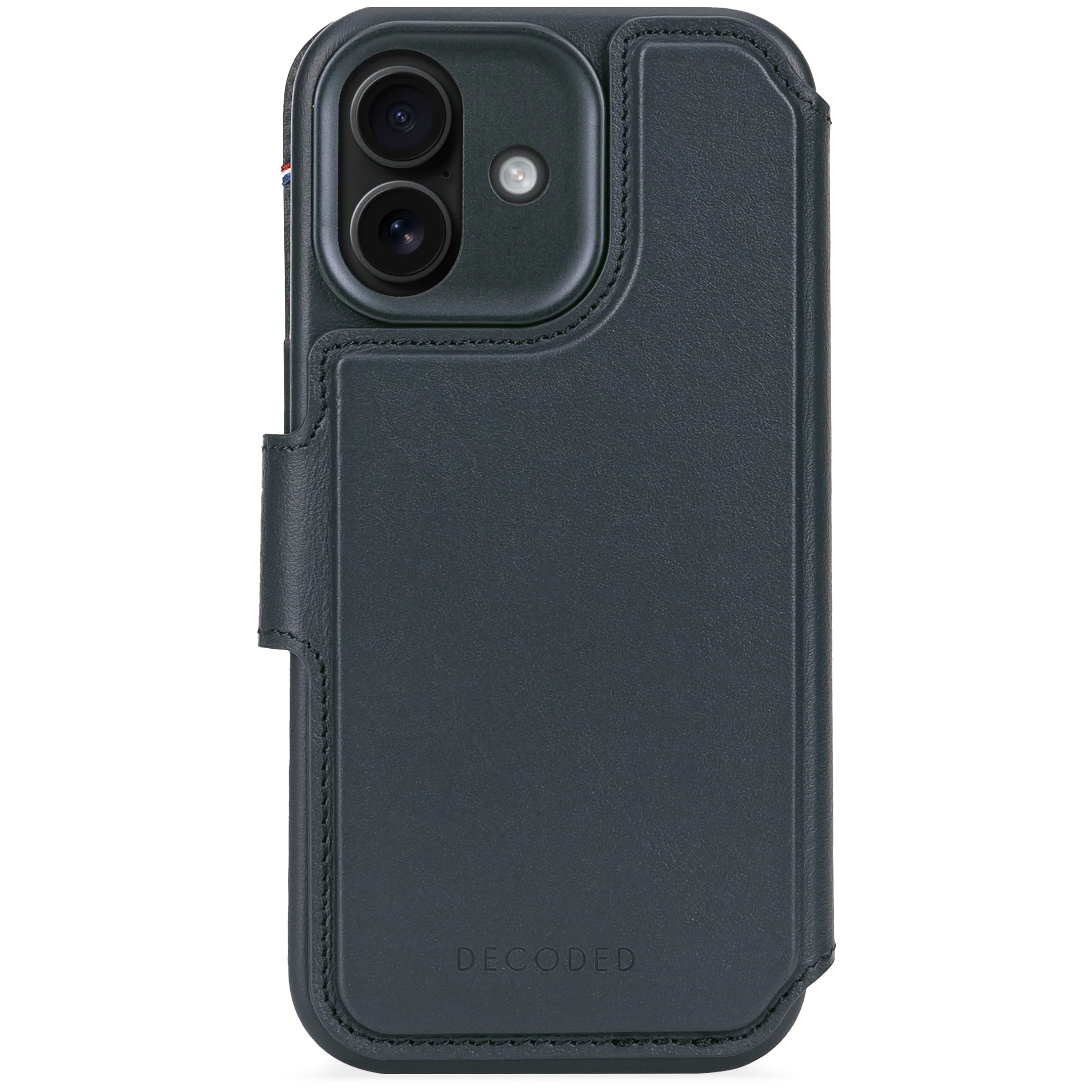 Decoded Lommebokdeksel i skinn med MagSafe til iPhone 17 - Navy - Image 3