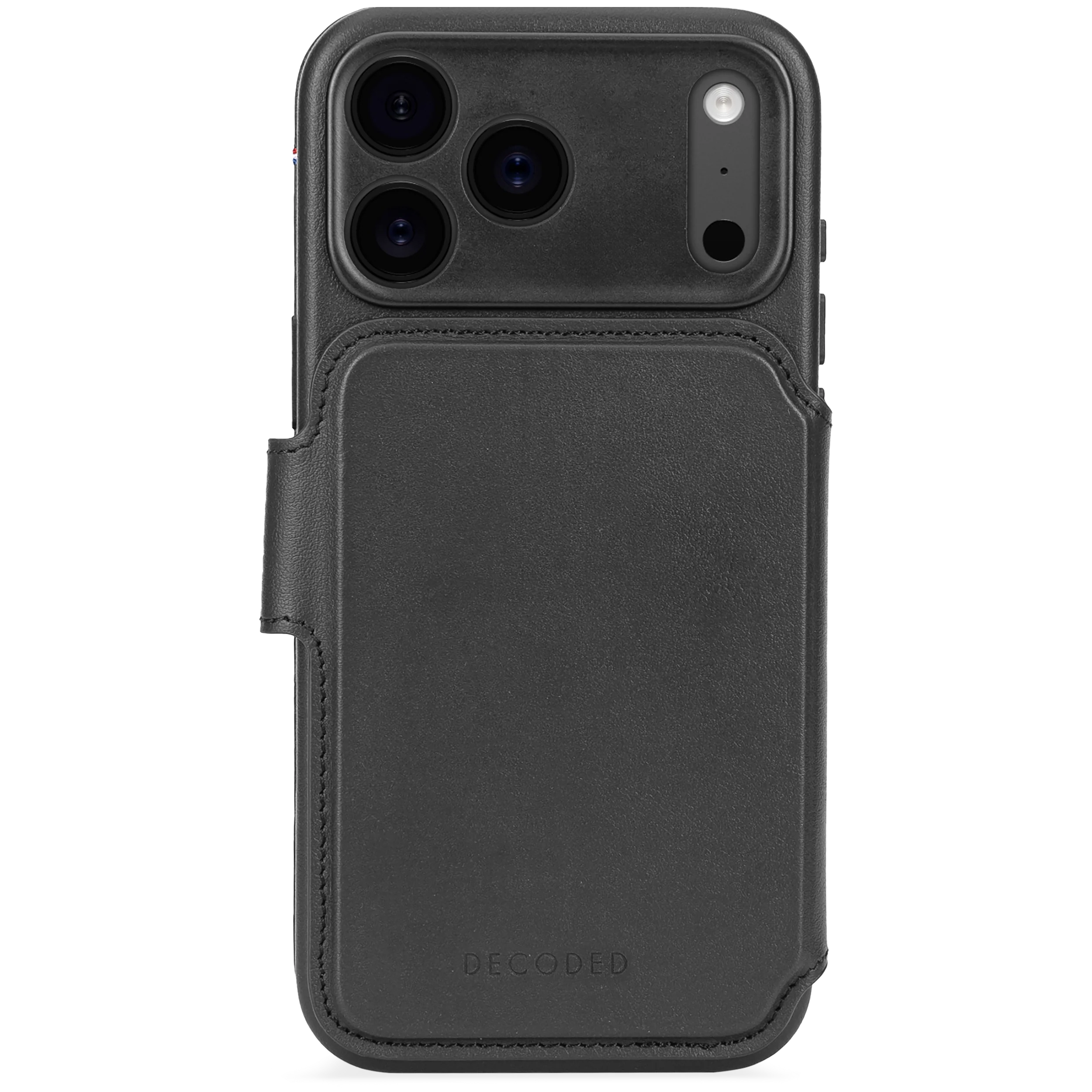Decoded Lommebokdeksel i skinn med MagSafe til iPhone 17 Pro - Svart - Image 3