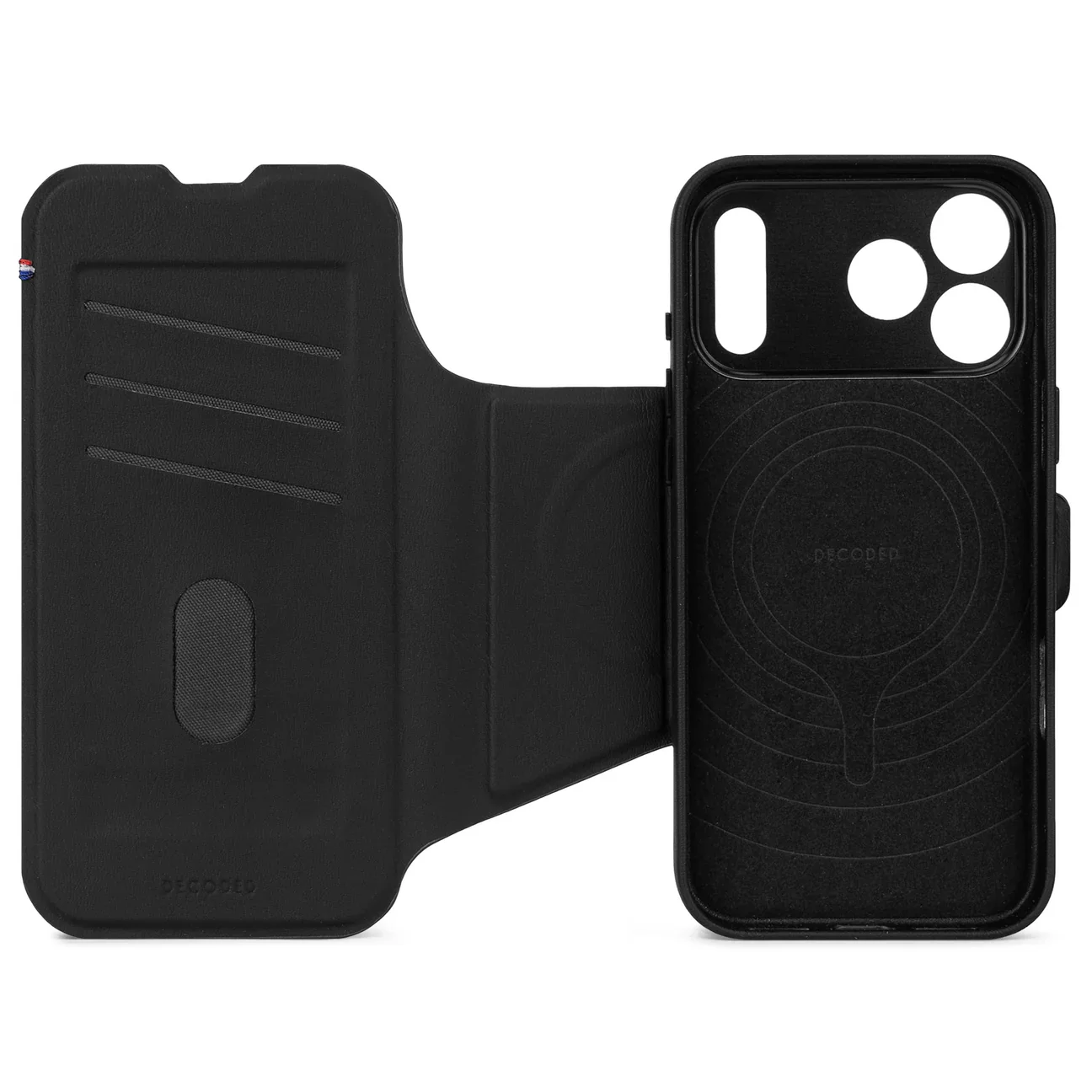 Decoded Lommebokdeksel i silikon med MagSafe til iPhone 17 Pro - Phantom Black - Image 4