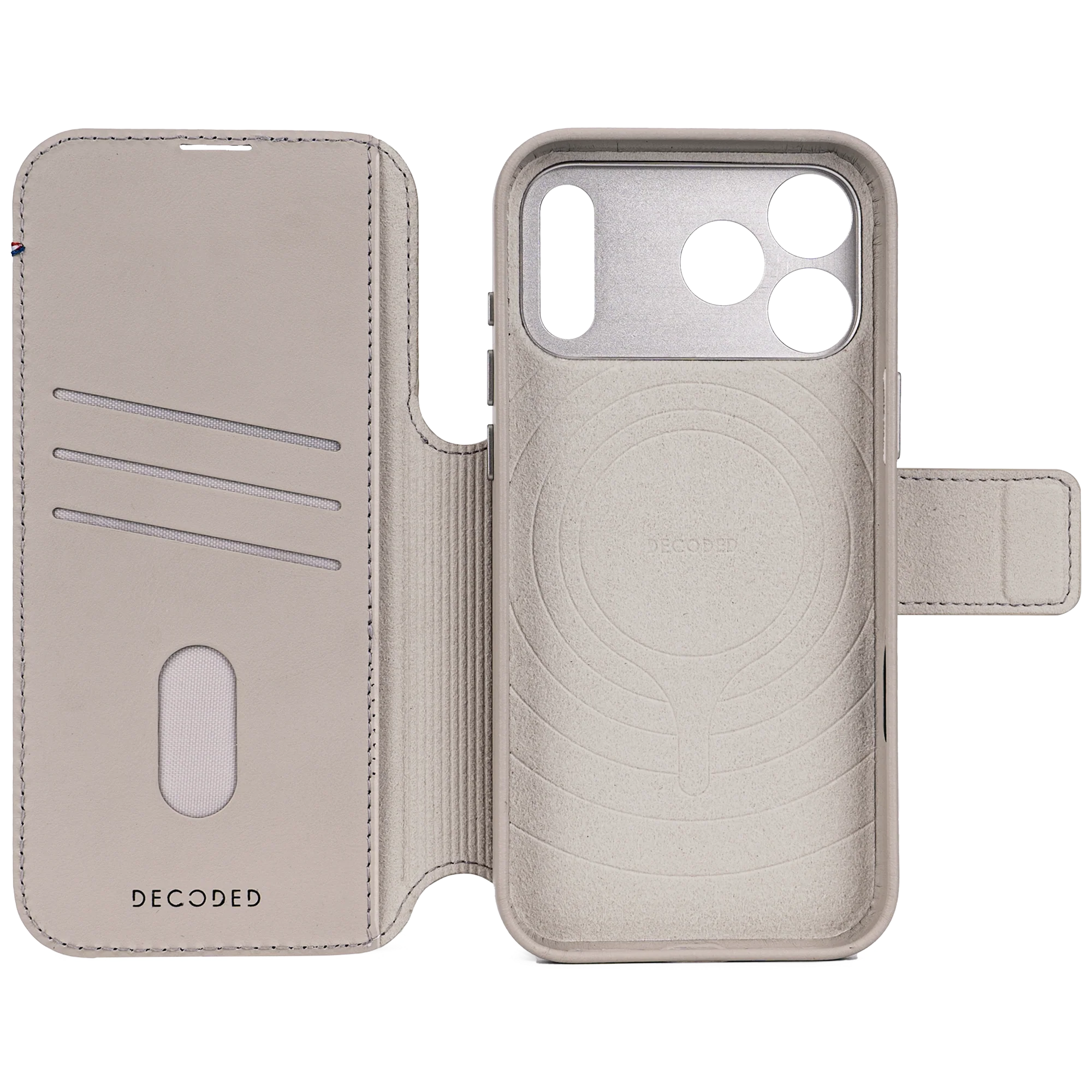 Decoded Lommebokdeksel i skinn med MagSafe til iPhone 17 Pro - Clay - Image 2