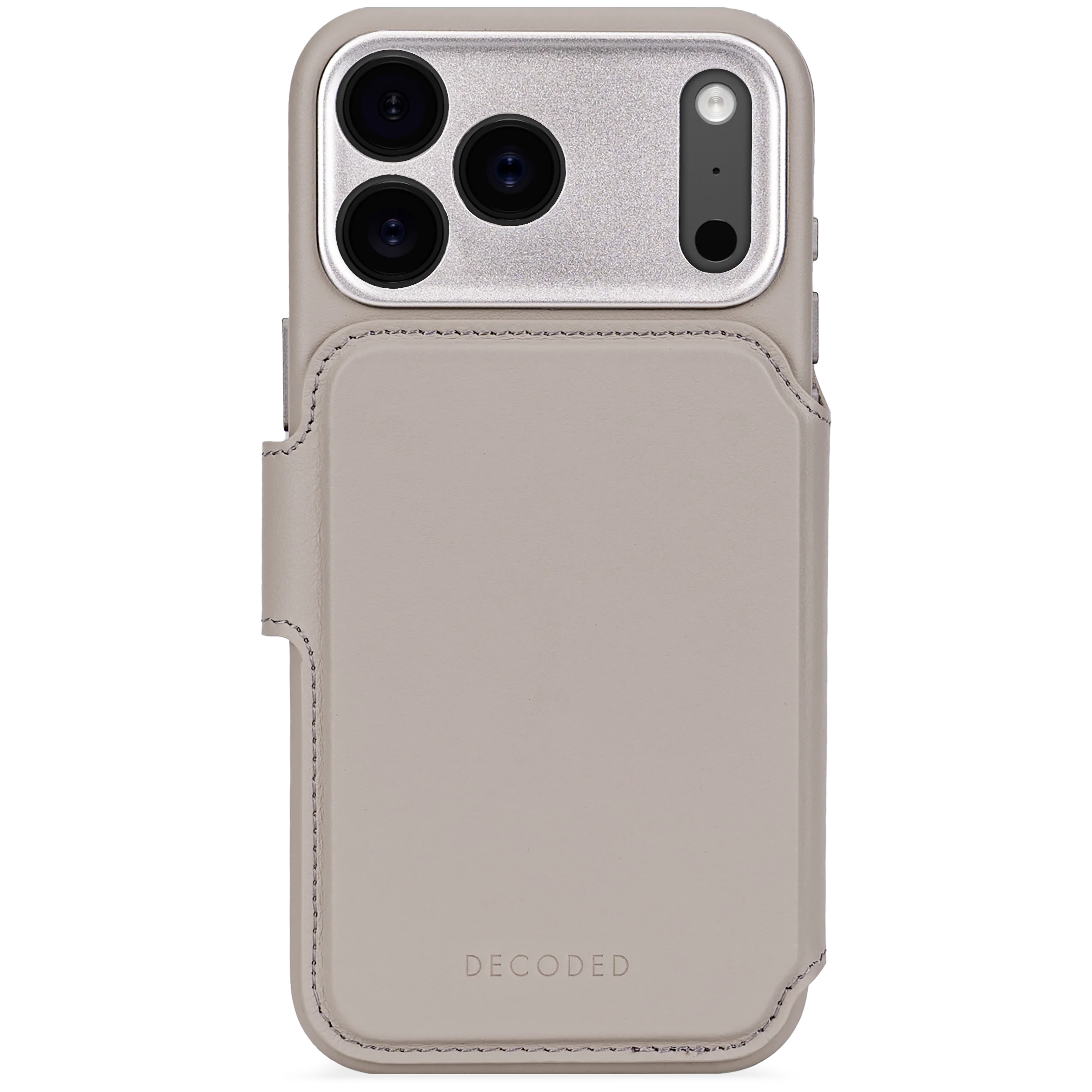 Decoded Lommebokdeksel i skinn med MagSafe til iPhone 17 Pro - Clay - Image 3