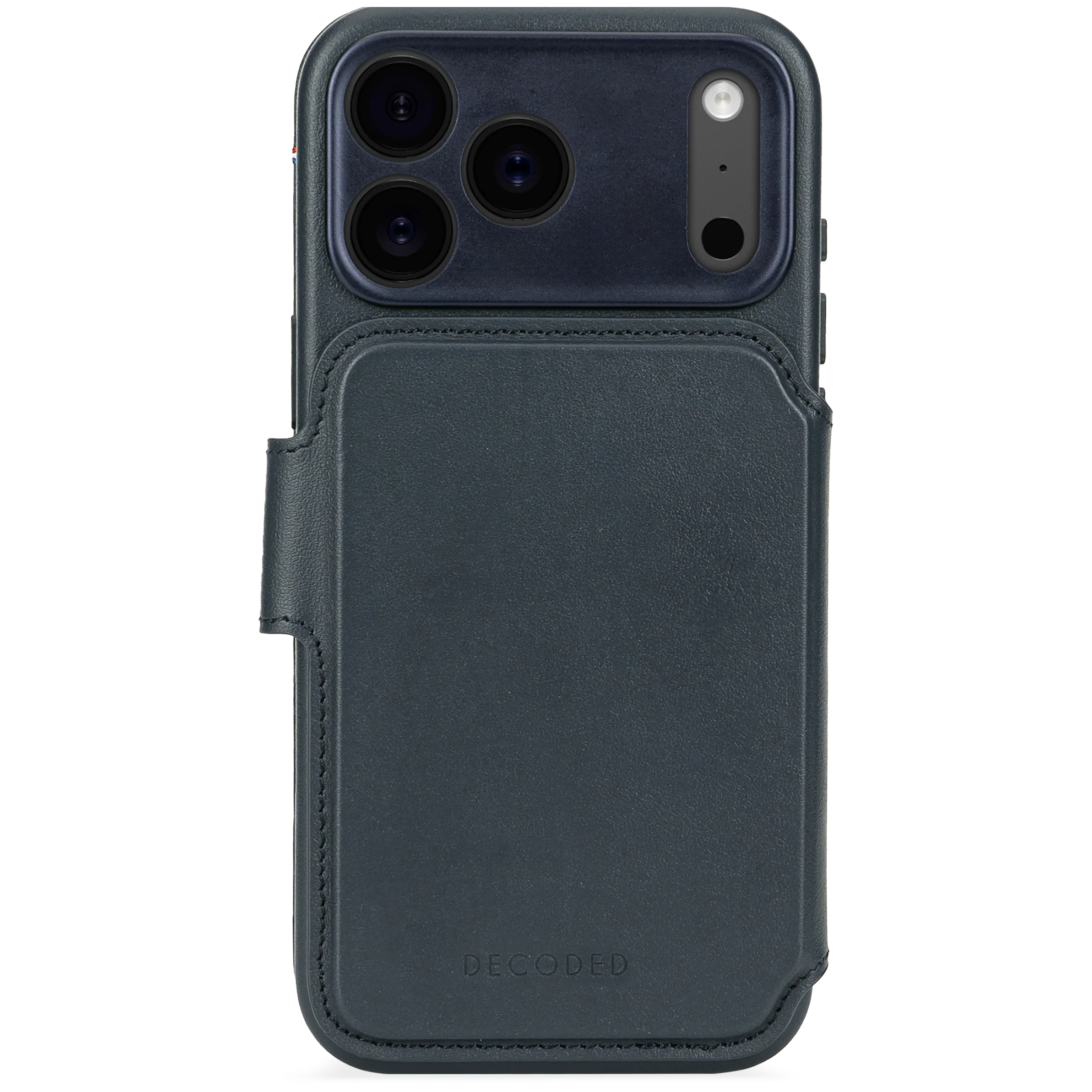 Decoded Lommebokdeksel i skinn med MagSafe til iPhone 17 Pro Max - Navy - Image 3