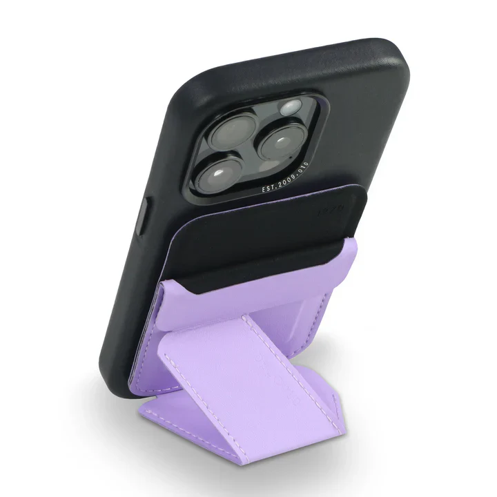 Decoded Magnetisk kortholder i silikon med stativ - Lavender - Image 2