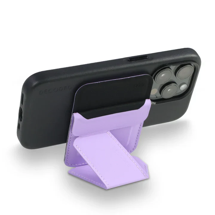 Decoded Magnetisk kortholder i silikon med stativ - Lavender - Image 3