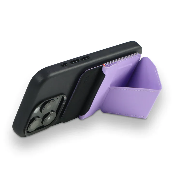Decoded Magnetisk kortholder i silikon med stativ - Lavender - Image 4