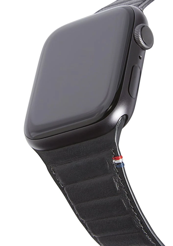 Decoded 49/46 mm Traction lærrem til Apple Watch - Svart - Image 4