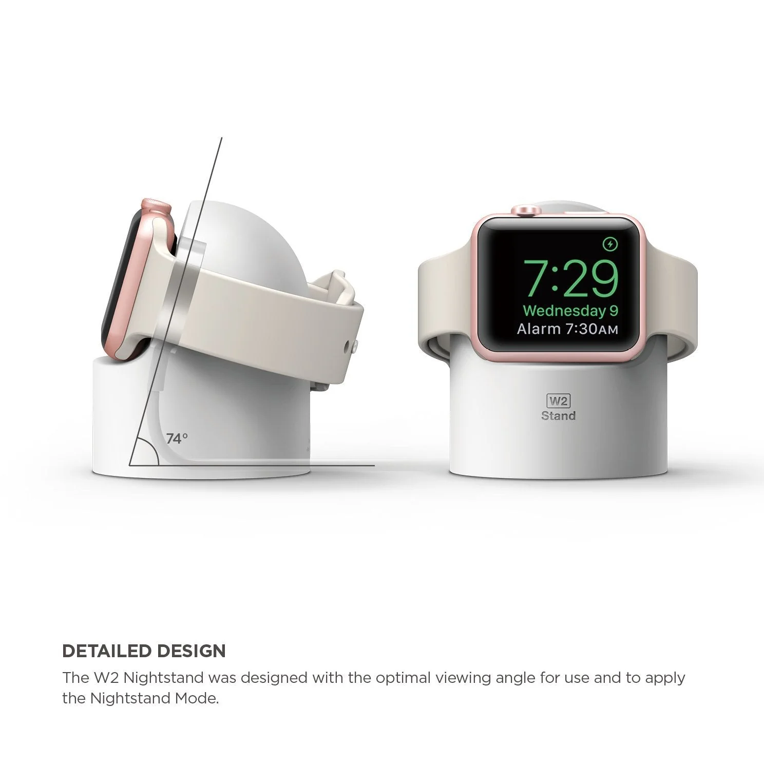 Elago W2 docking til Apple Watch - Hvit - Image 2