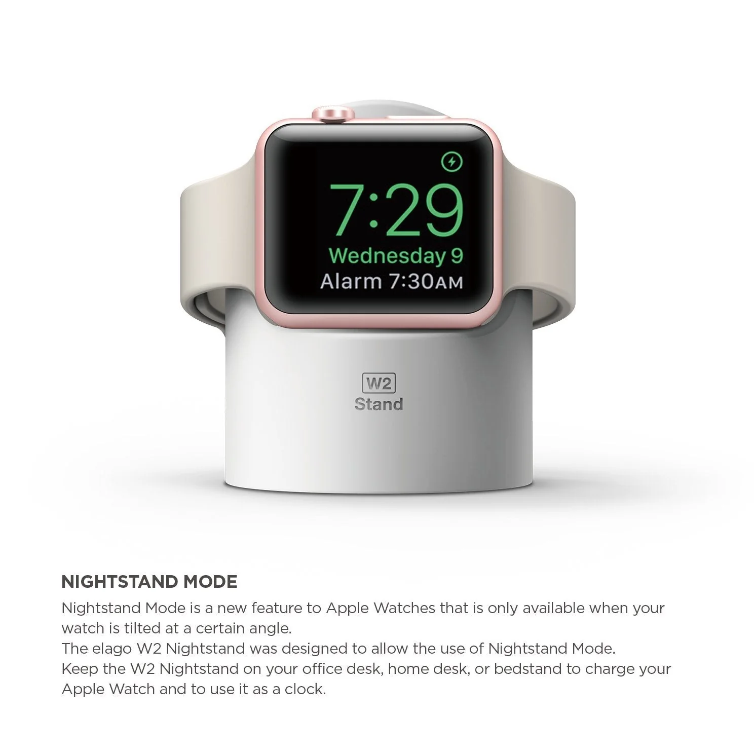 Elago W2 docking til Apple Watch - Hvit - Image 3
