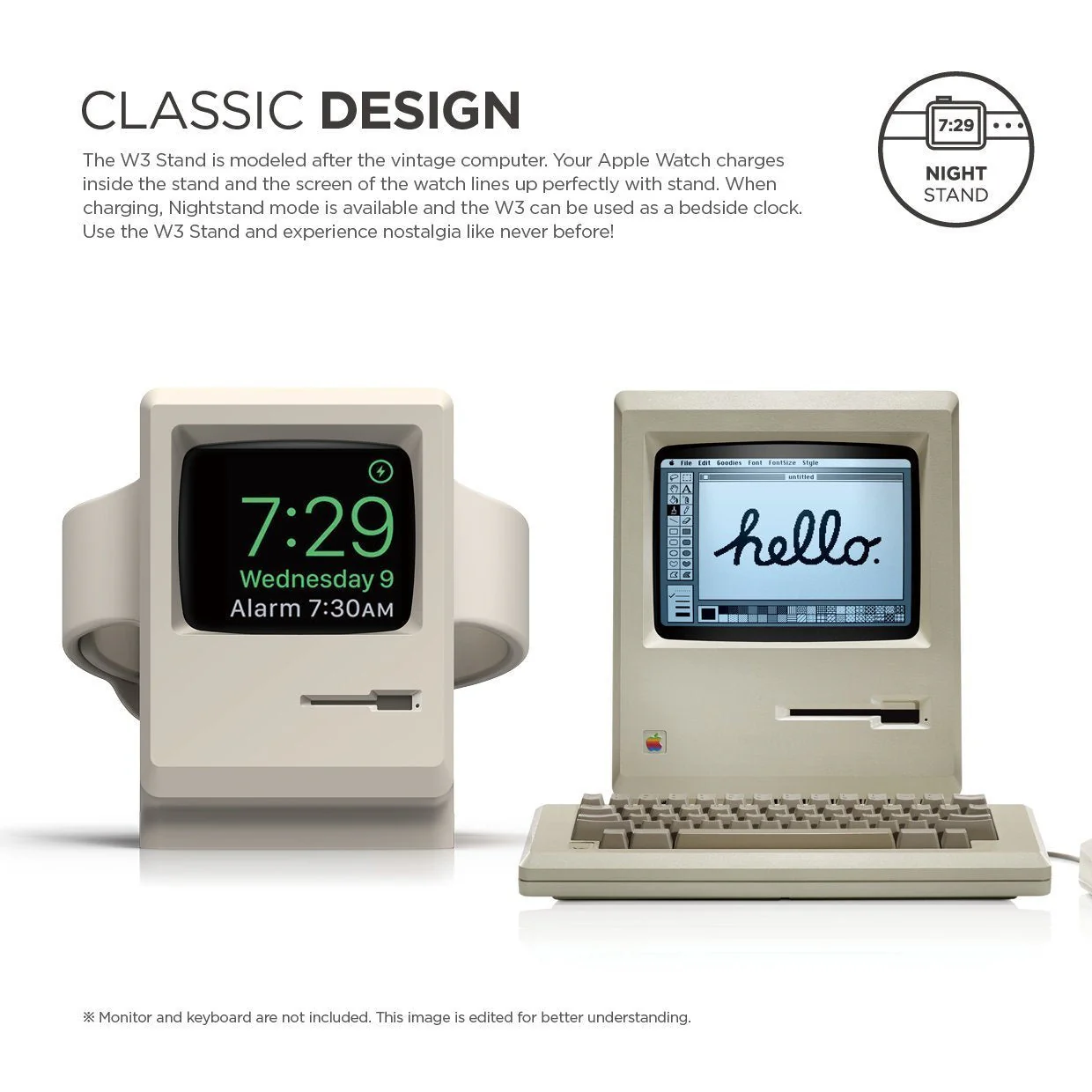 Elago W3 docking til Apple Watch - Hvit - Image 2