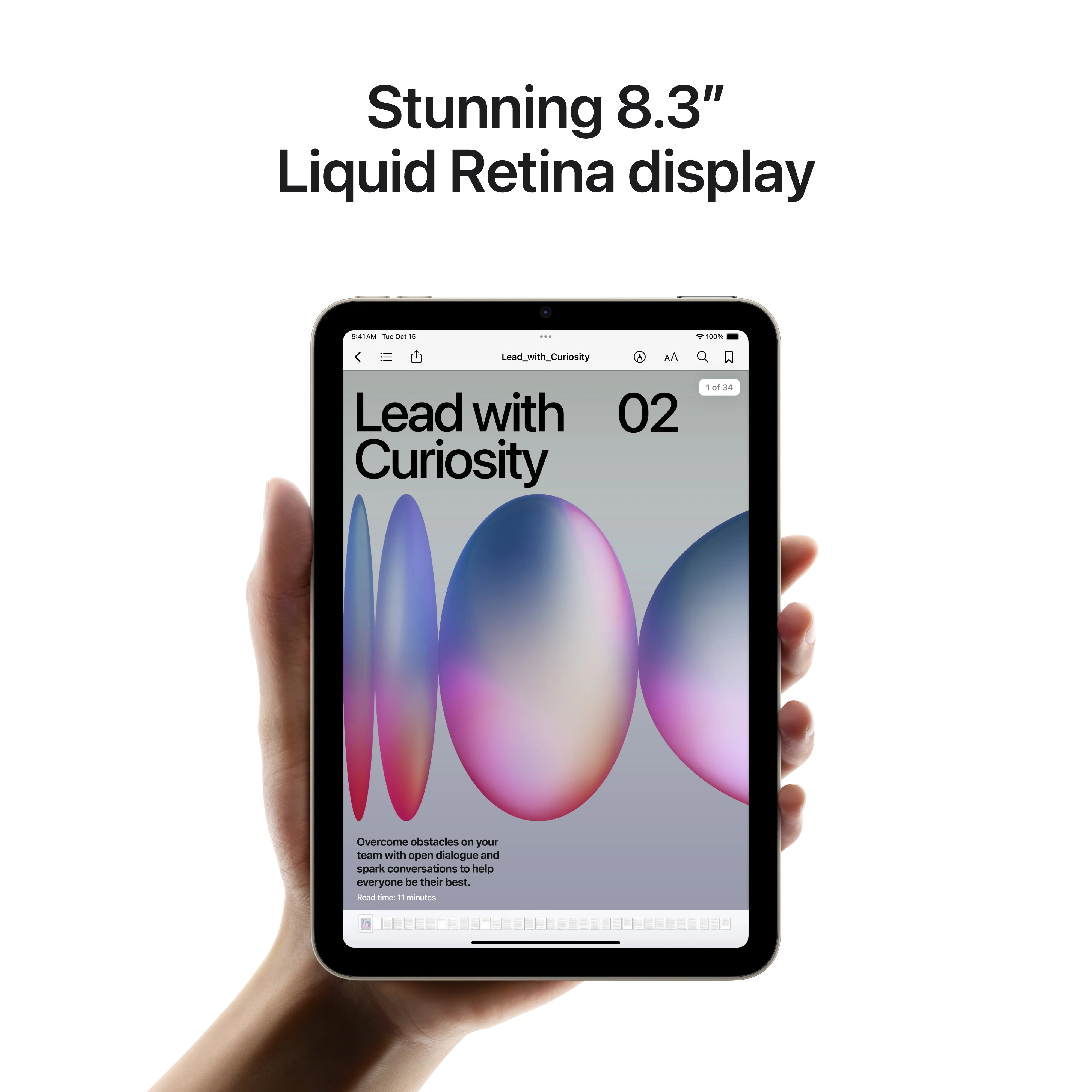 iPad mini Wi-Fi 512GB (A17 Pro) - Stjerneskinn - Image 5