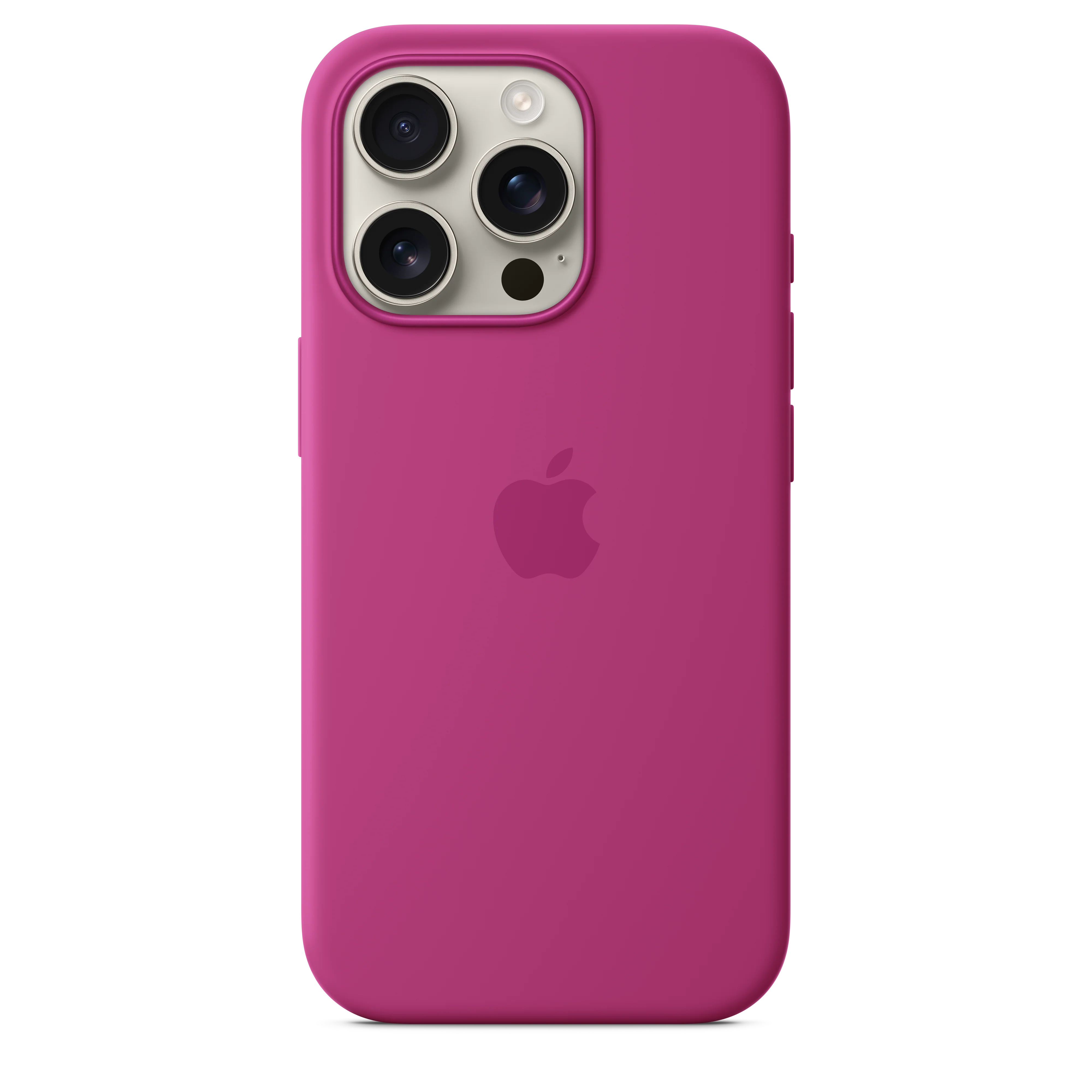 Apple Silikondeksel med MagSafe til iPhone 16 Pro - Fuksia - Image 2