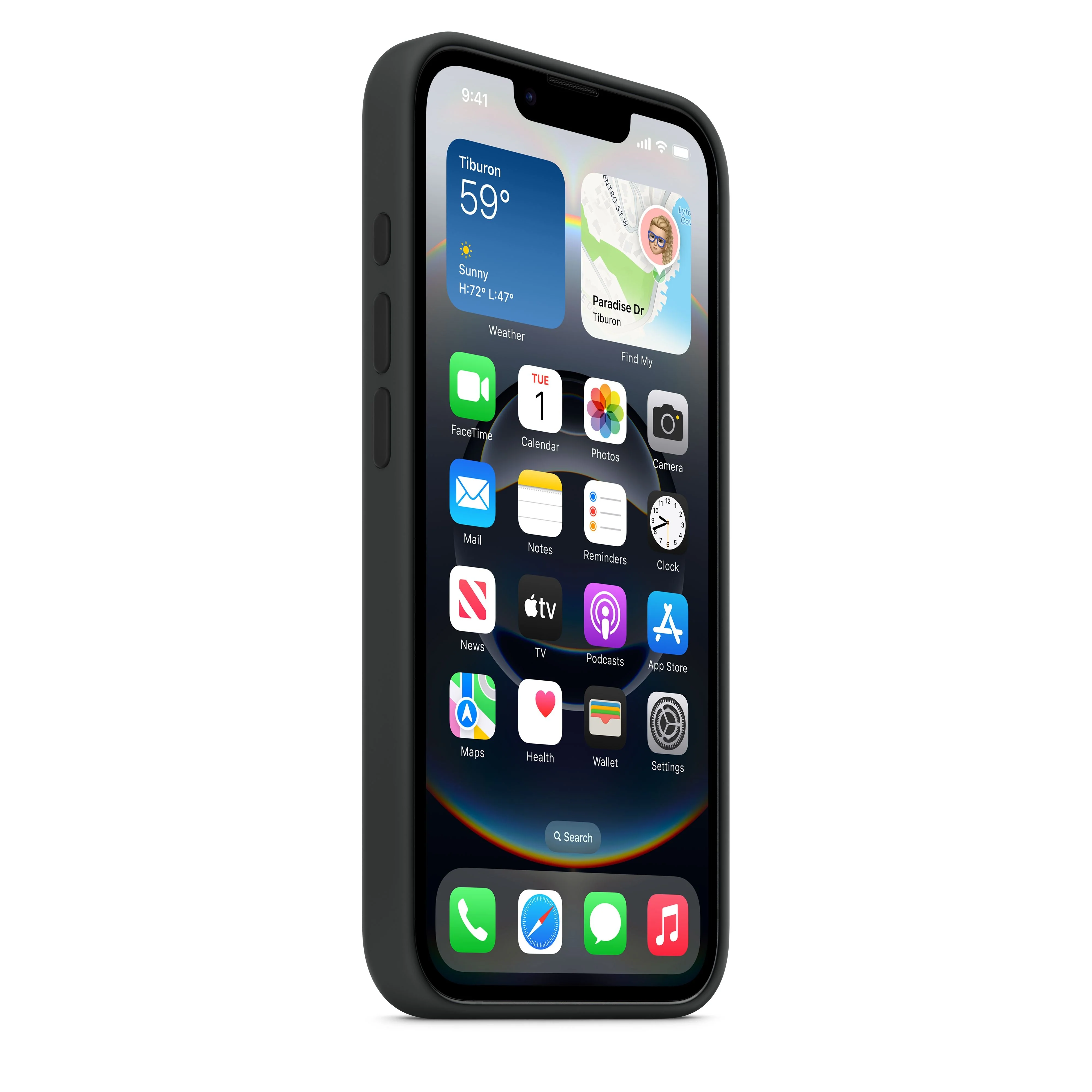 Apple Silikondeksel til iPhone 16e - Svart - Image 3