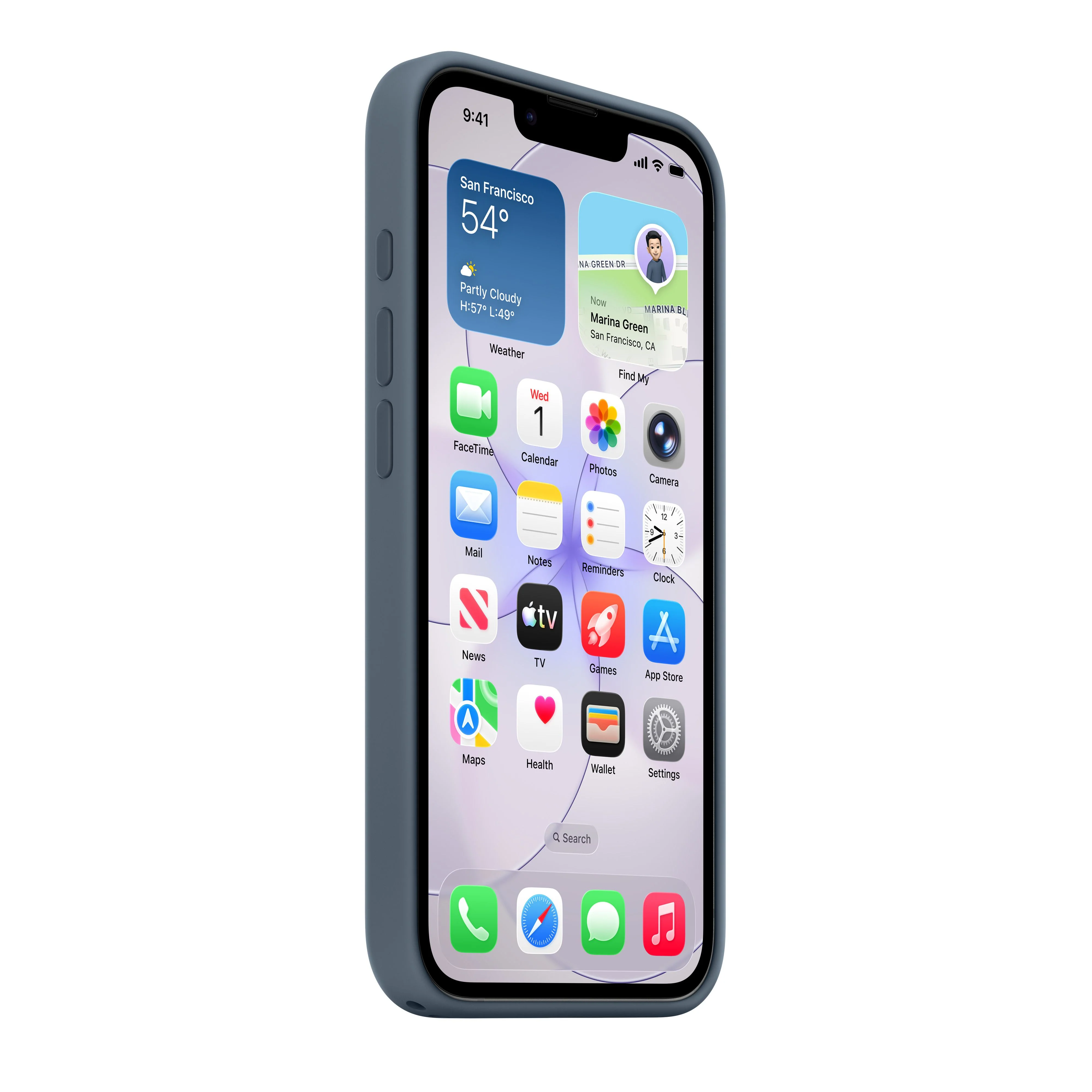 Apple Silikondeksel til iPhone 17e med MagSafe - Ankerblå - Image 4